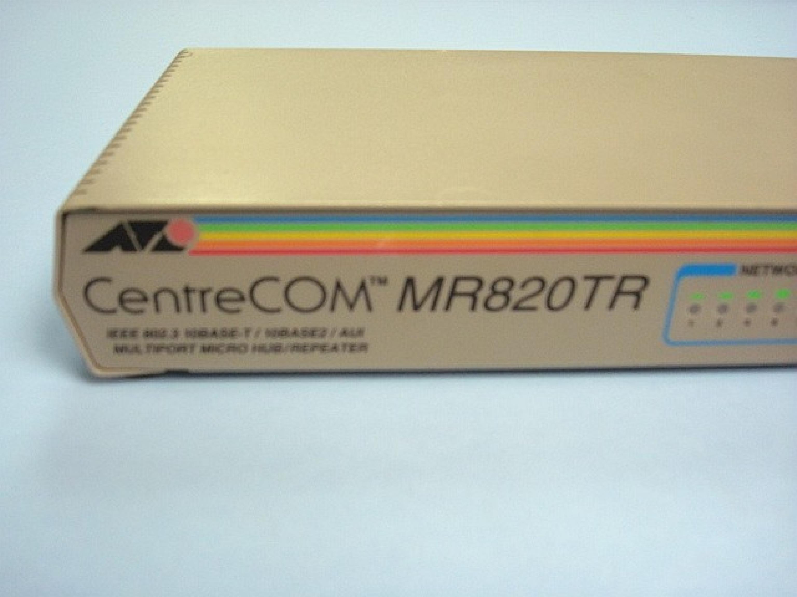 ALLIED TELESYSTEMS / CENTRECOM MR820TR 10BASE2 / AUI BACKBONE PORT 8 10bt rj45