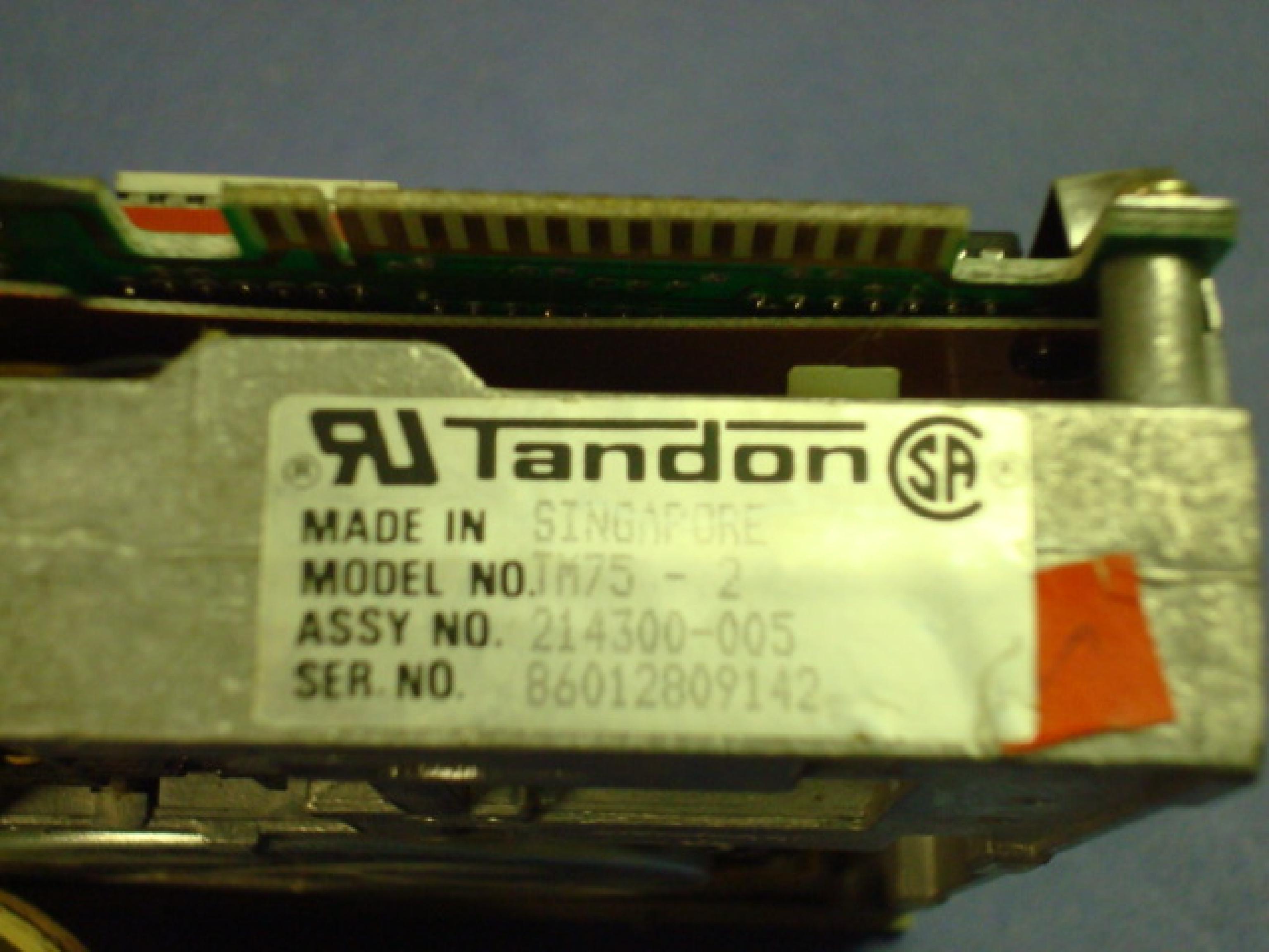 TANDON TM75-2 360K DSDD 5.25 INCH FLOPPY DRIVE