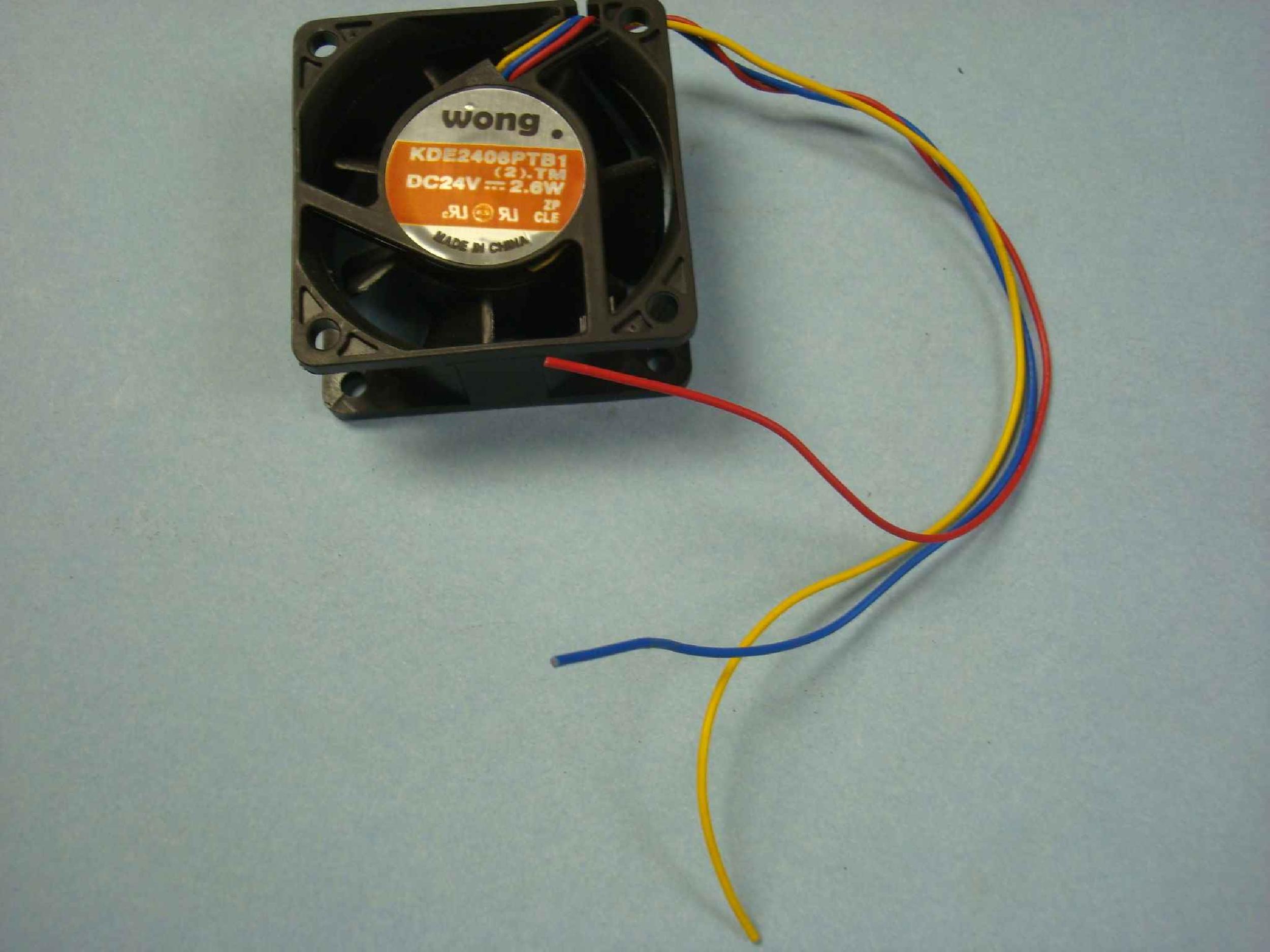 SUNON KDE2406PTB1 FAN 24V DC 2.6W 60MM BY 25MM THREE WIRES, 3 INCH CABLE NO CONNECTOR