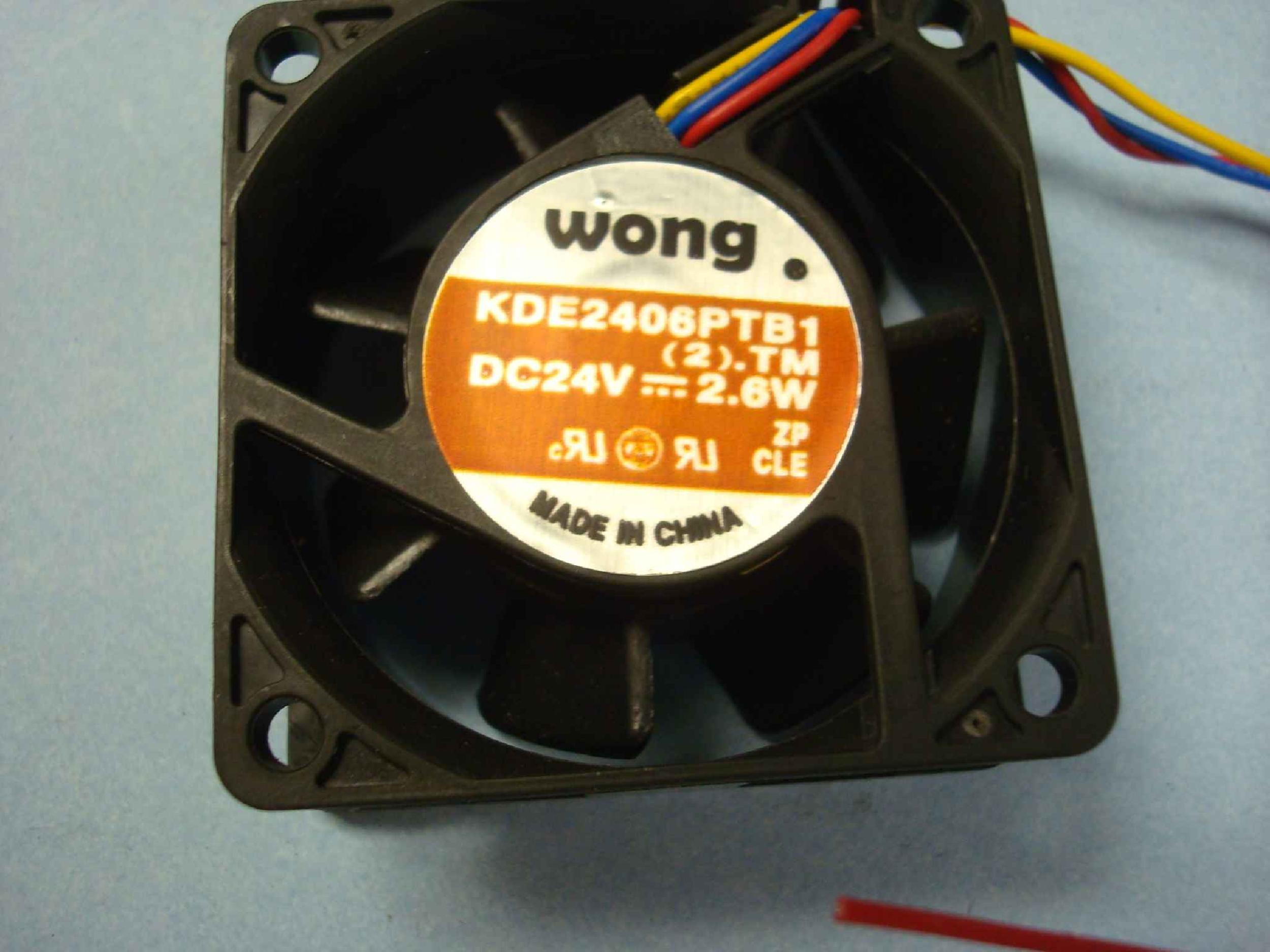 SUNON KDE2406PTB1 FAN 24V DC 2.6W 60MM BY 25MM THREE WIRES, 3 INCH CABLE NO CONNECTOR