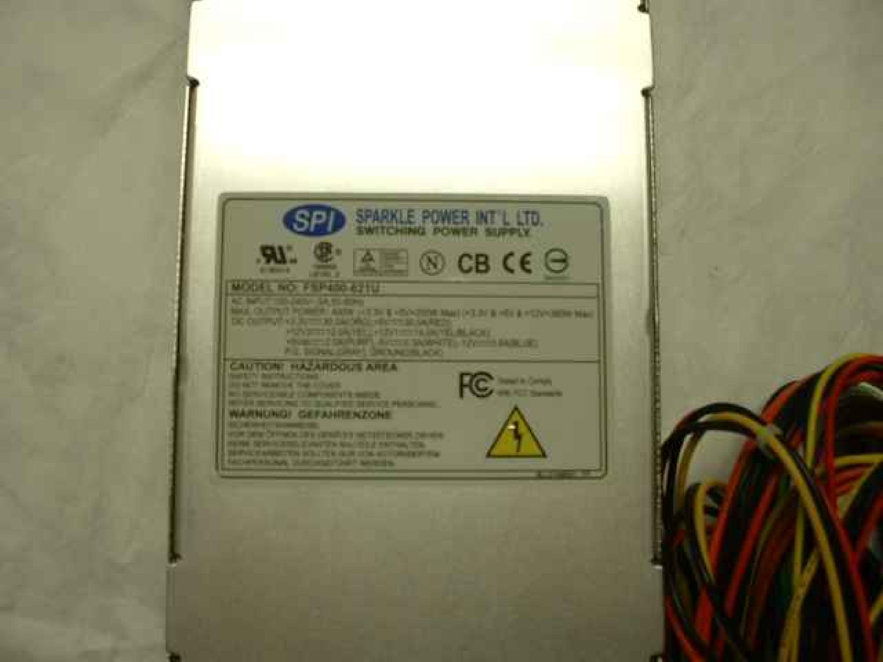 FSP GROUP / SPARKLE POWER INTL LTD / POWER MAN / YATE LOON / AOPEN / ACER 300089-101 400 WATT ATX POWER SUPPLY FOR RACK MOUNT