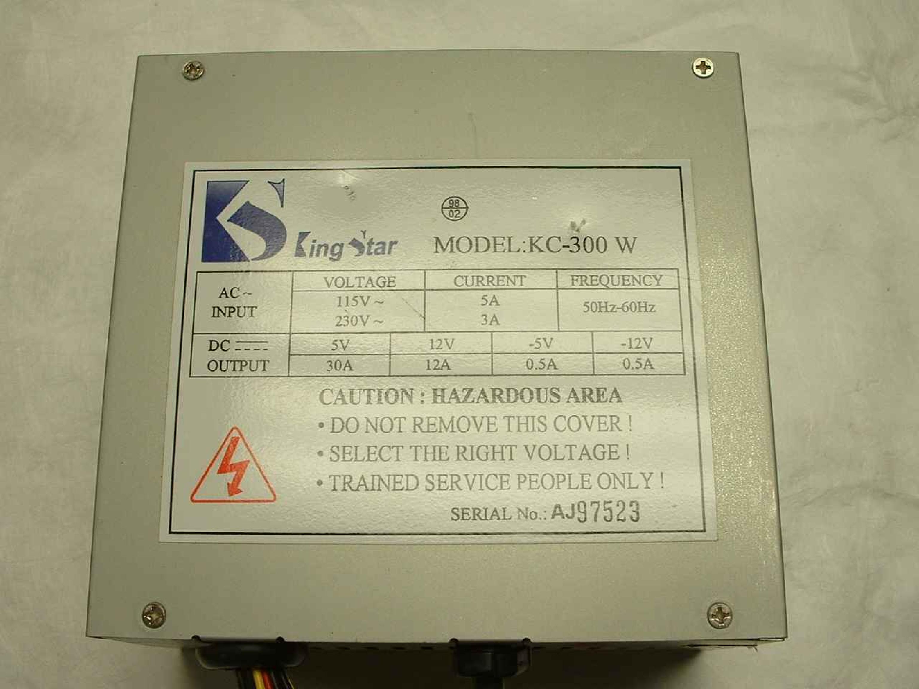 KING STAR KC-300W CLONE 300W AT POWER SUPPLY WITH REMOTE SWITCH