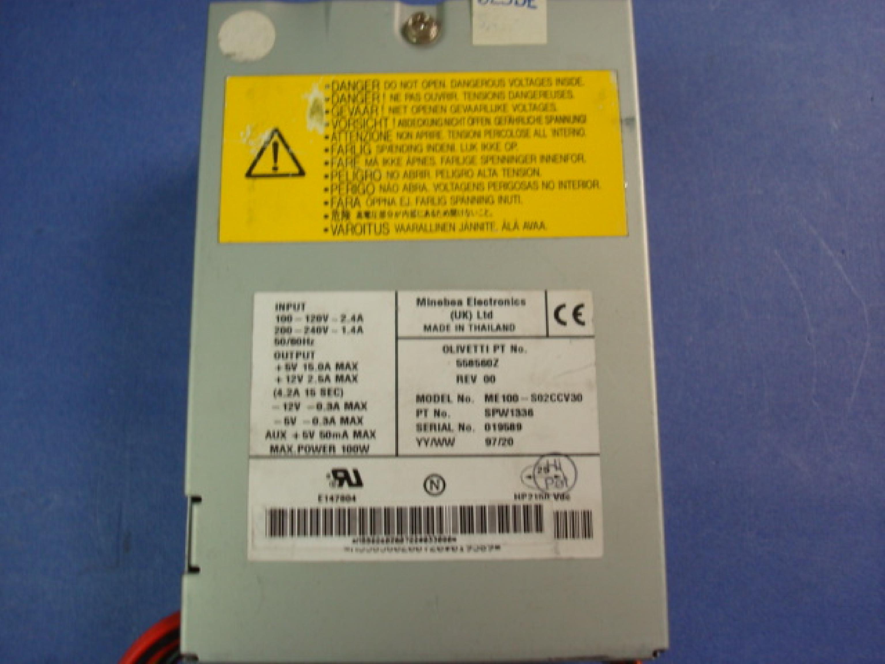 MINEBEA ELECTRONICS LTD 558560Z 100W AT POWER SUPPLY