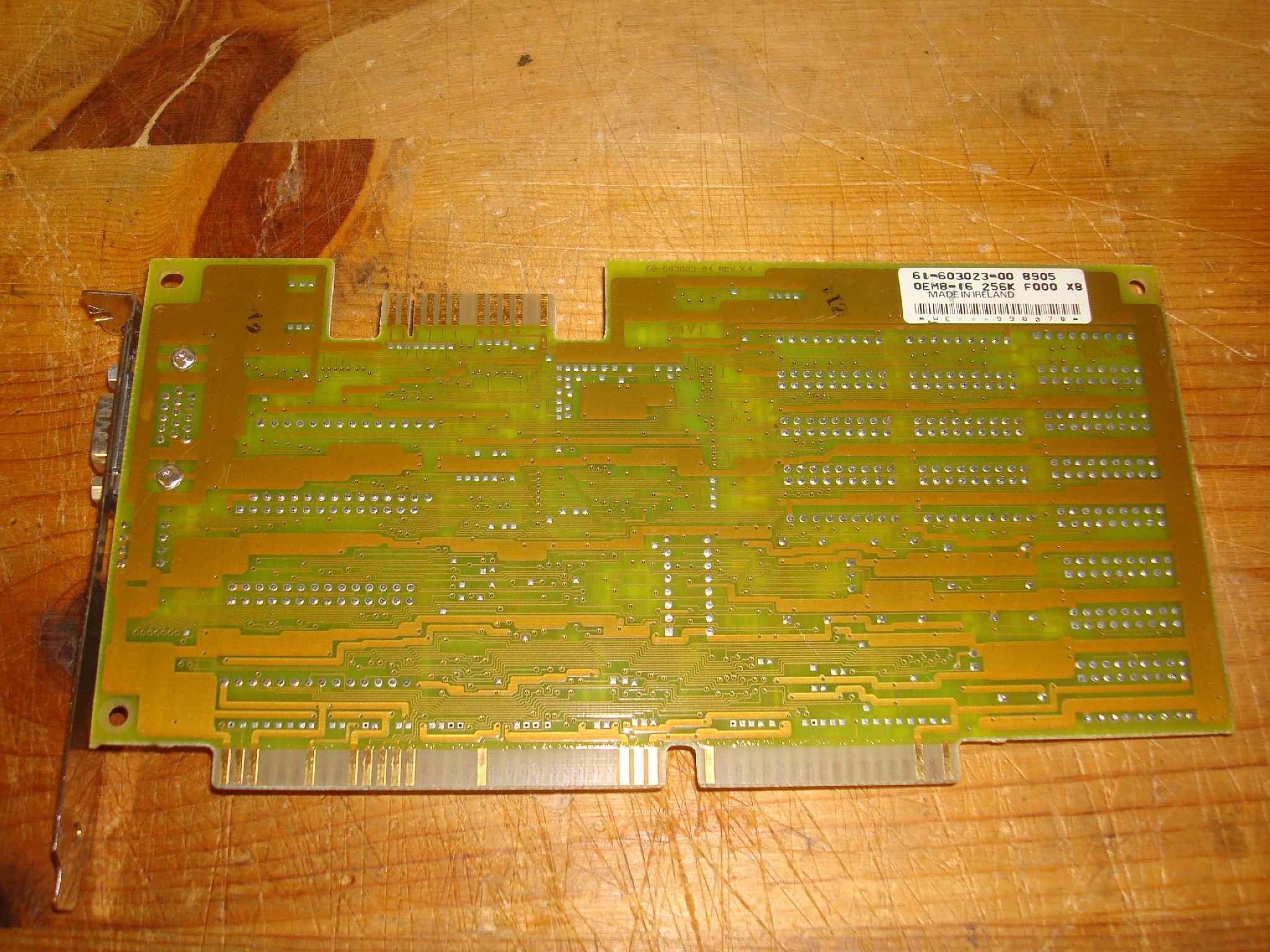 WESTERN DIGITAL / WD DBM5UEVGAPROF PARADISE PVGA1A VGA ISA 16BIT CARD