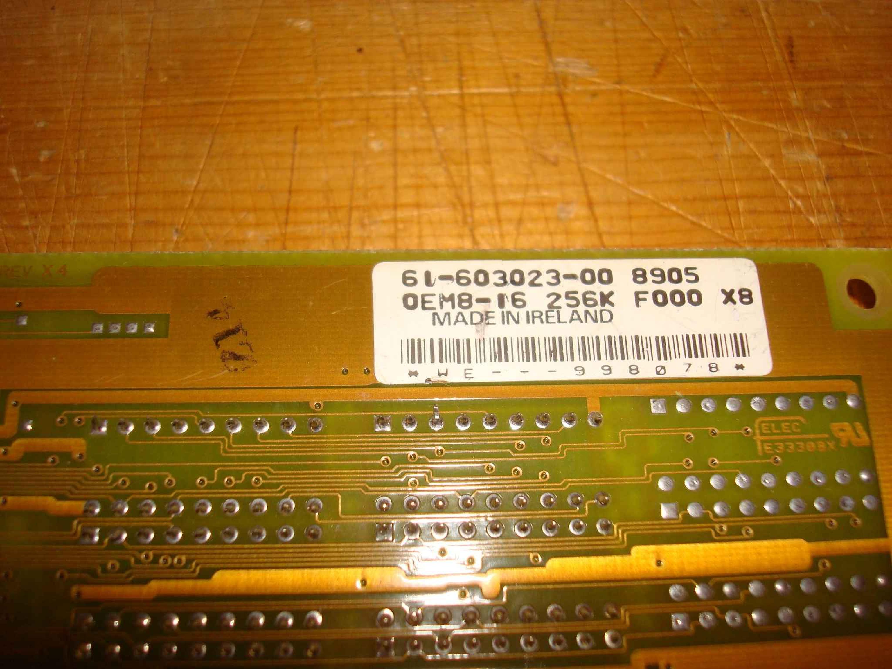 WESTERN DIGITAL / WD DBM5UEVGAPROF PARADISE PVGA1A VGA ISA 16BIT CARD