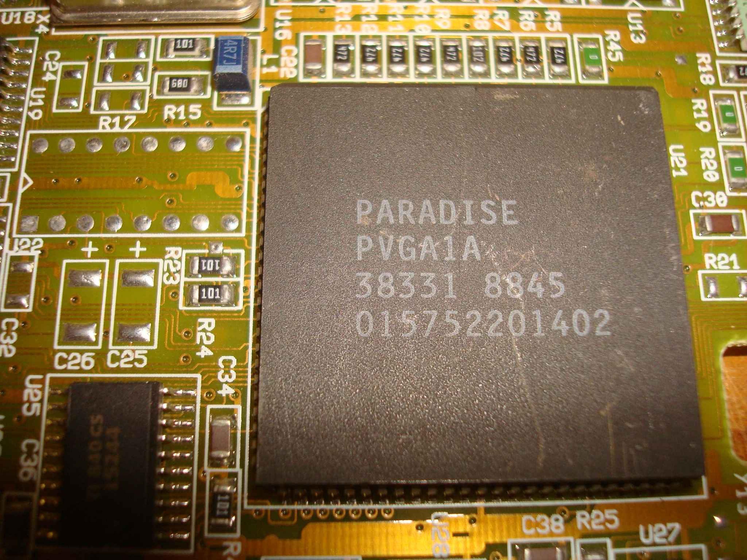 WESTERN DIGITAL / WD DBM5UEVGAPROF PARADISE PVGA1A VGA ISA 16BIT CARD