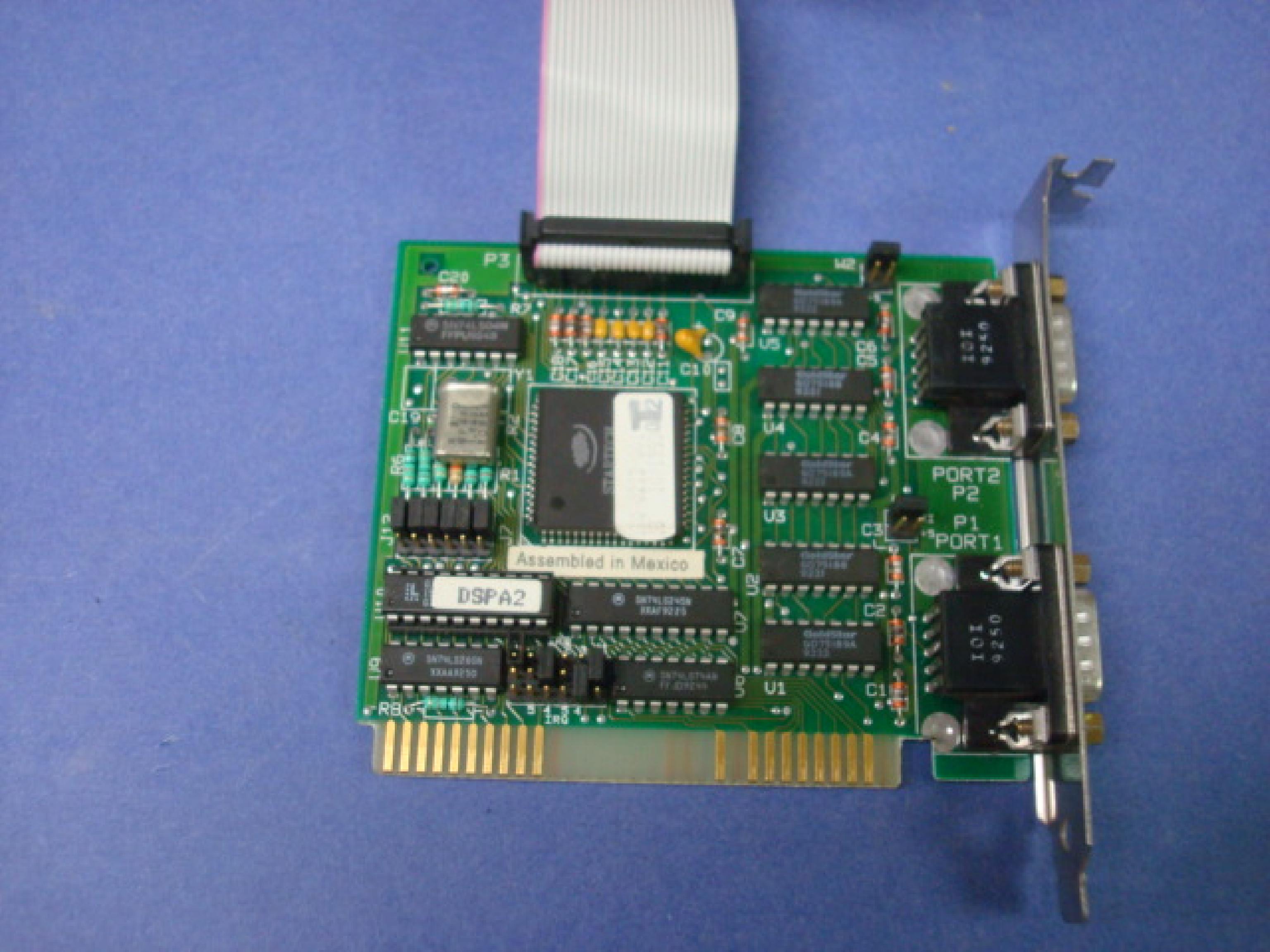 STB SYSTEMS INC 1X0-0213-001 REPLACEMENT 8BIT ISA DUAL SERIAL CARD RS232 9PIN, WITH PARALLEL PRINTER PORT