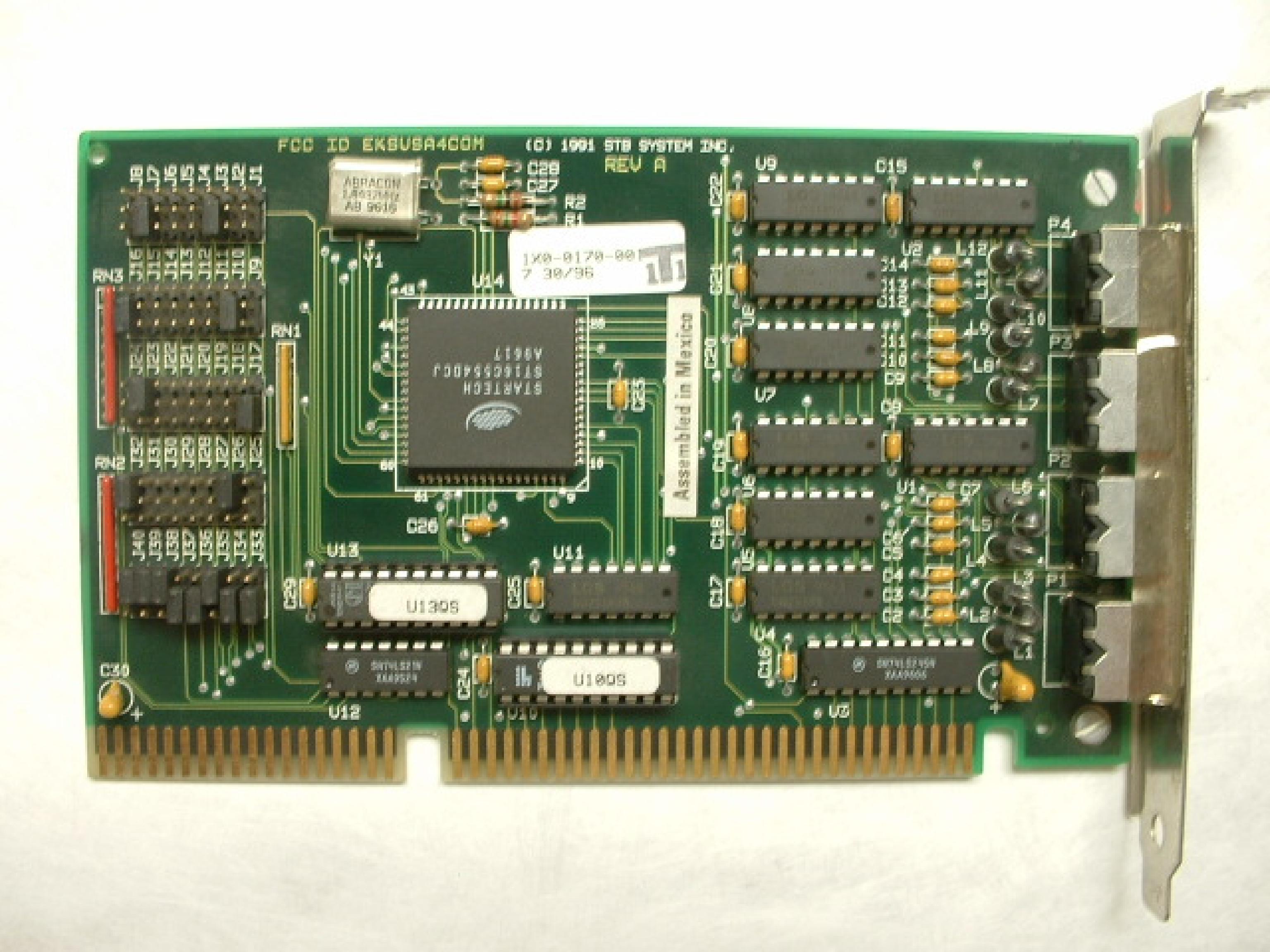 STB SYSTEMS INC 1X0-0170-001 4 PORT ISA SERIAL CARD