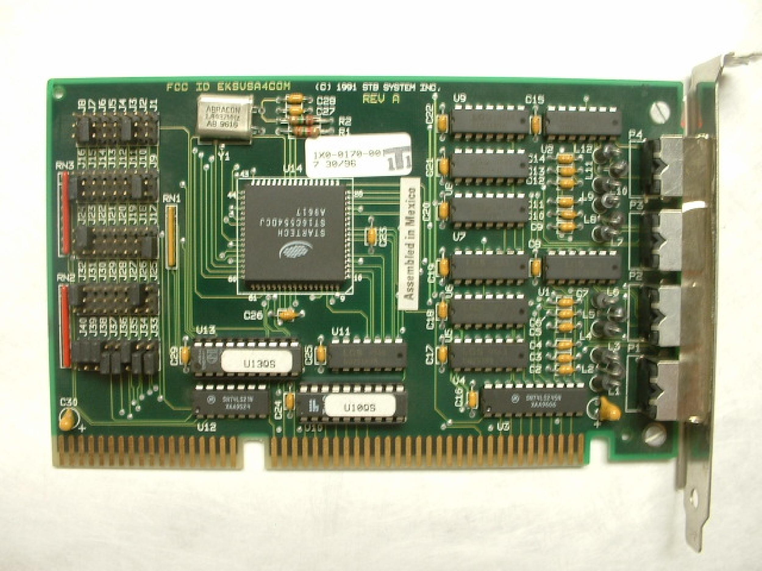 STB SYSTEMS INC EKSUSA4COM 4 PORT ISA SERIAL CARD
