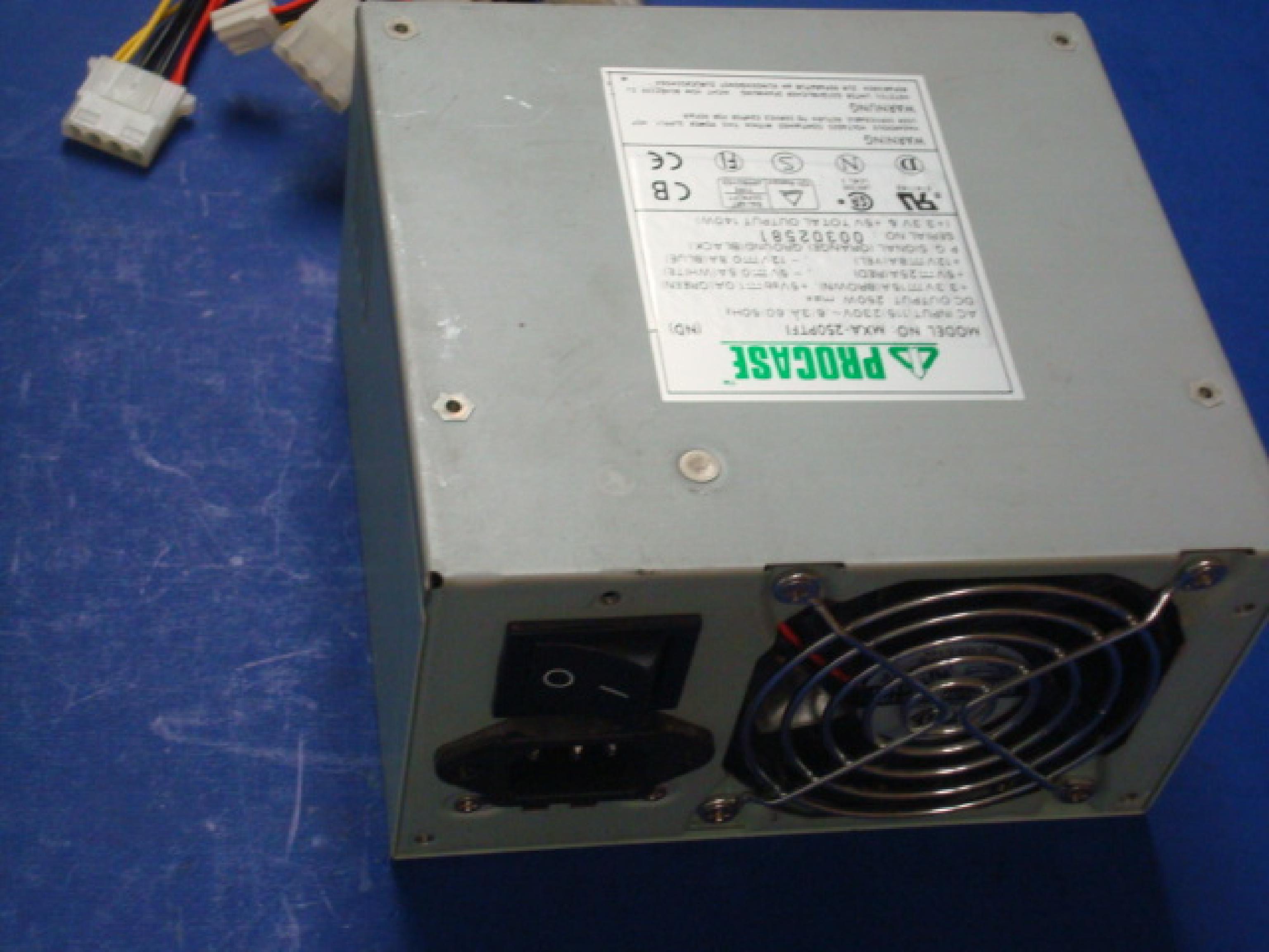 PROCASE MXA-250PTF1 ATX POWER SUPPLY