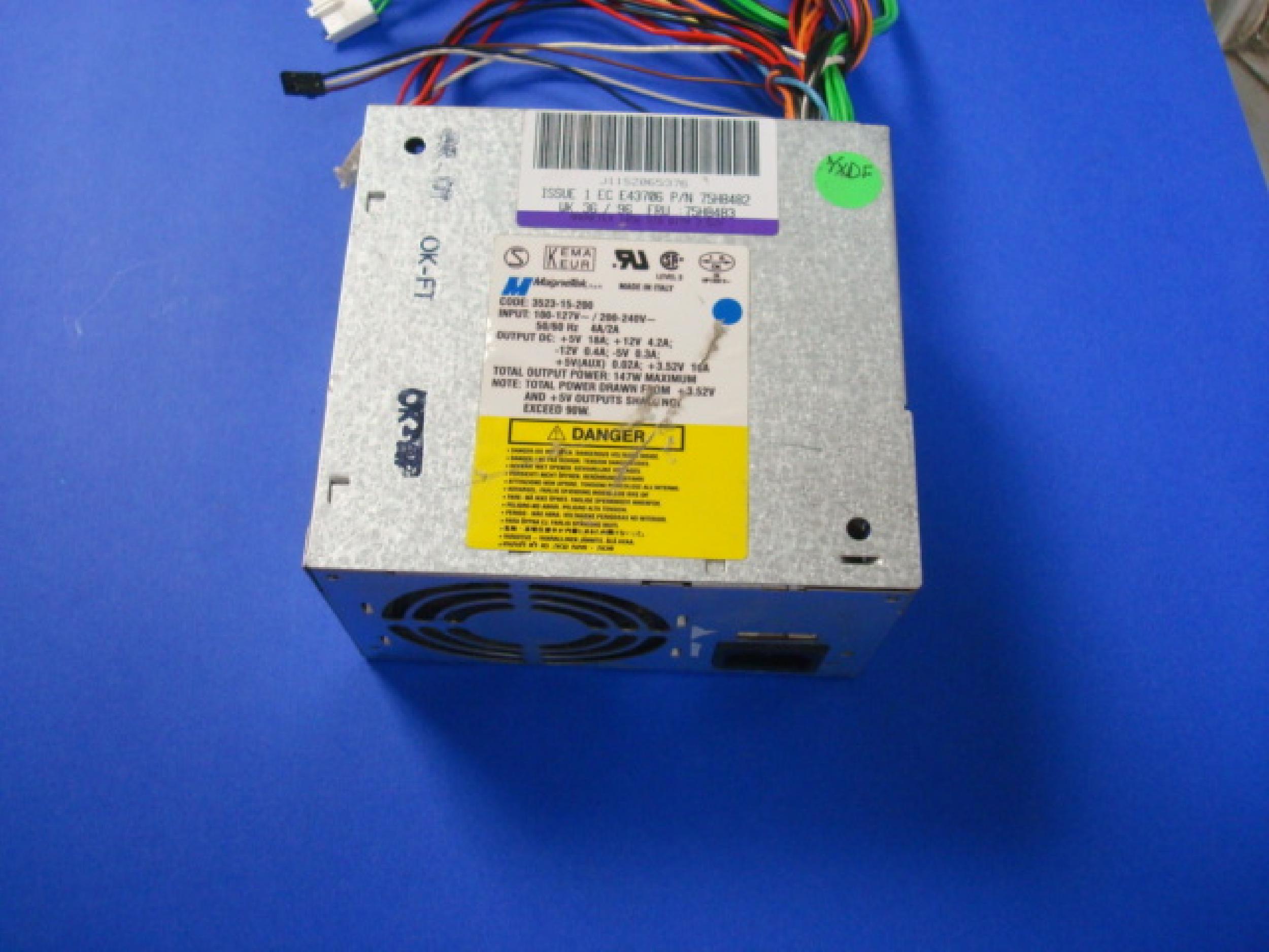 IBM 75H8483 147W POWER SUPPLY WITH P1,P2,P10,P11 CONNECTORS