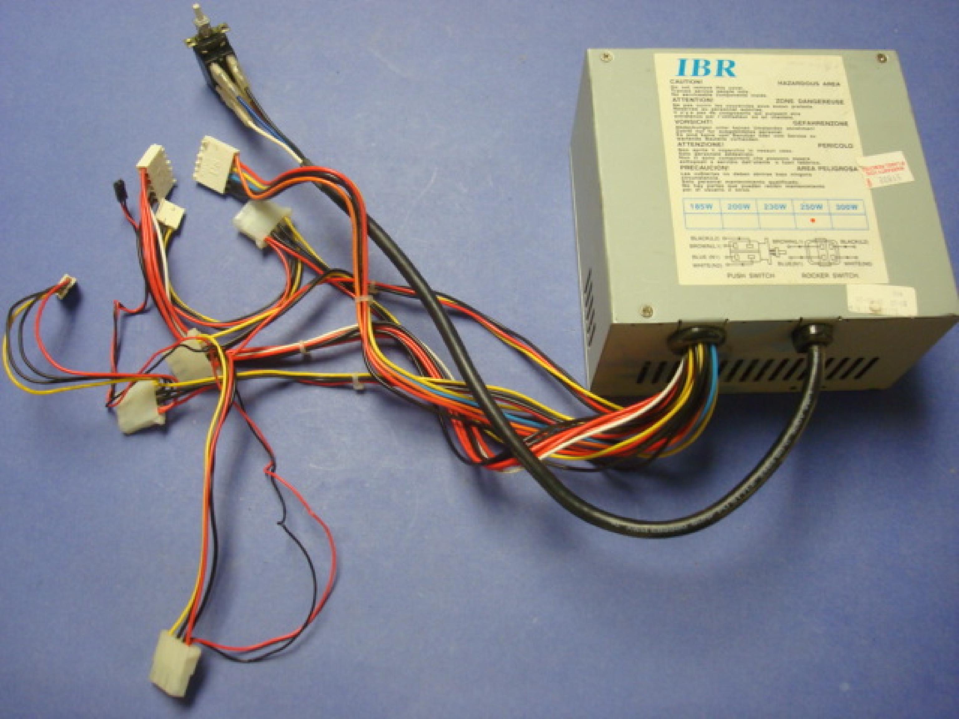 IBR 250W 250W AT POWER SUPPLY WITH REMOTE SWITCH