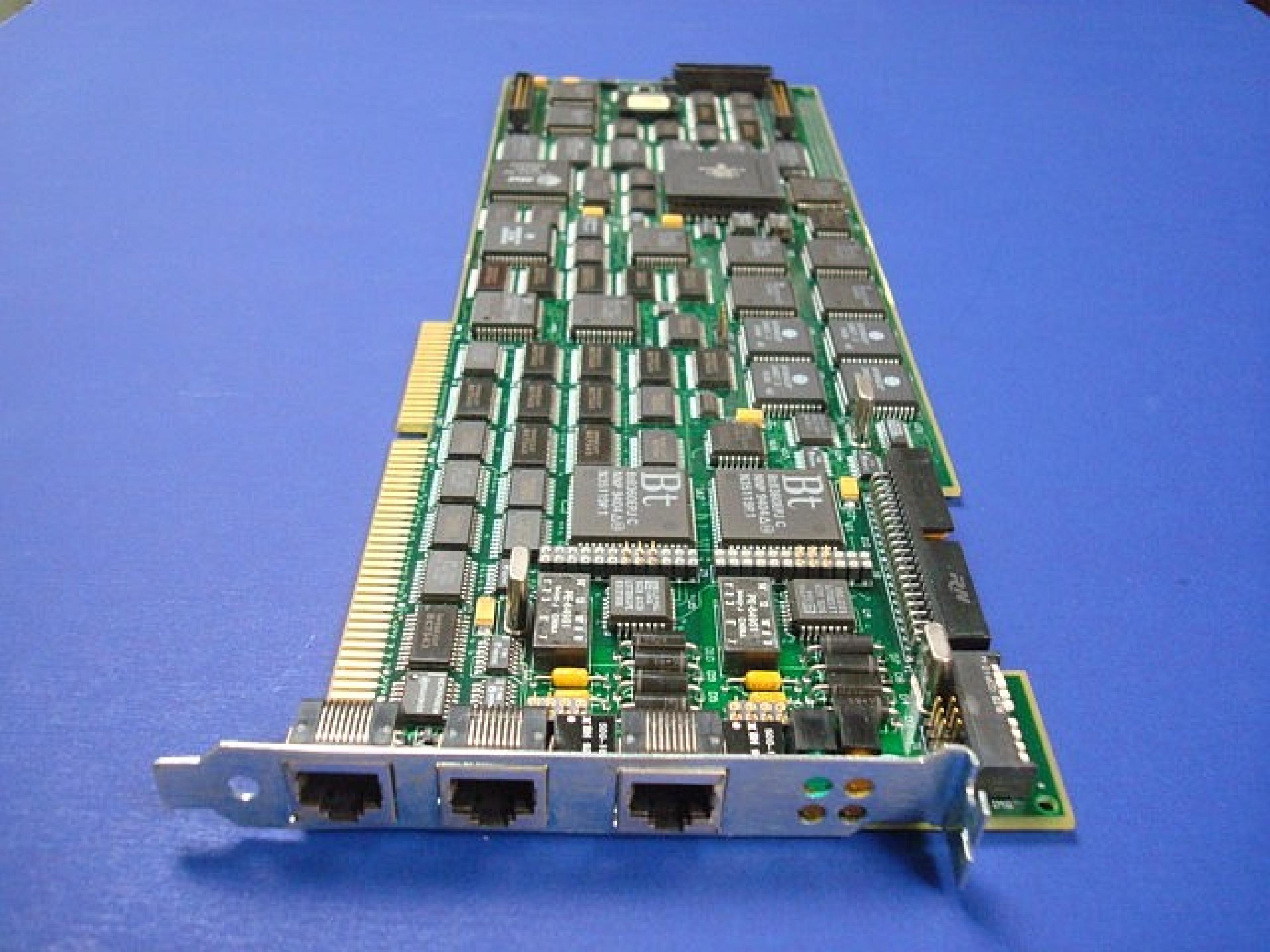 NETACCESS / XIRCOM / BROOKTROUT TECHNOLOGY INC. / INTEL 160-000939 2 PORT ISA T1 CARD, NEEDS REPAIR REFURBISHED 160000939 2-PORT CARD