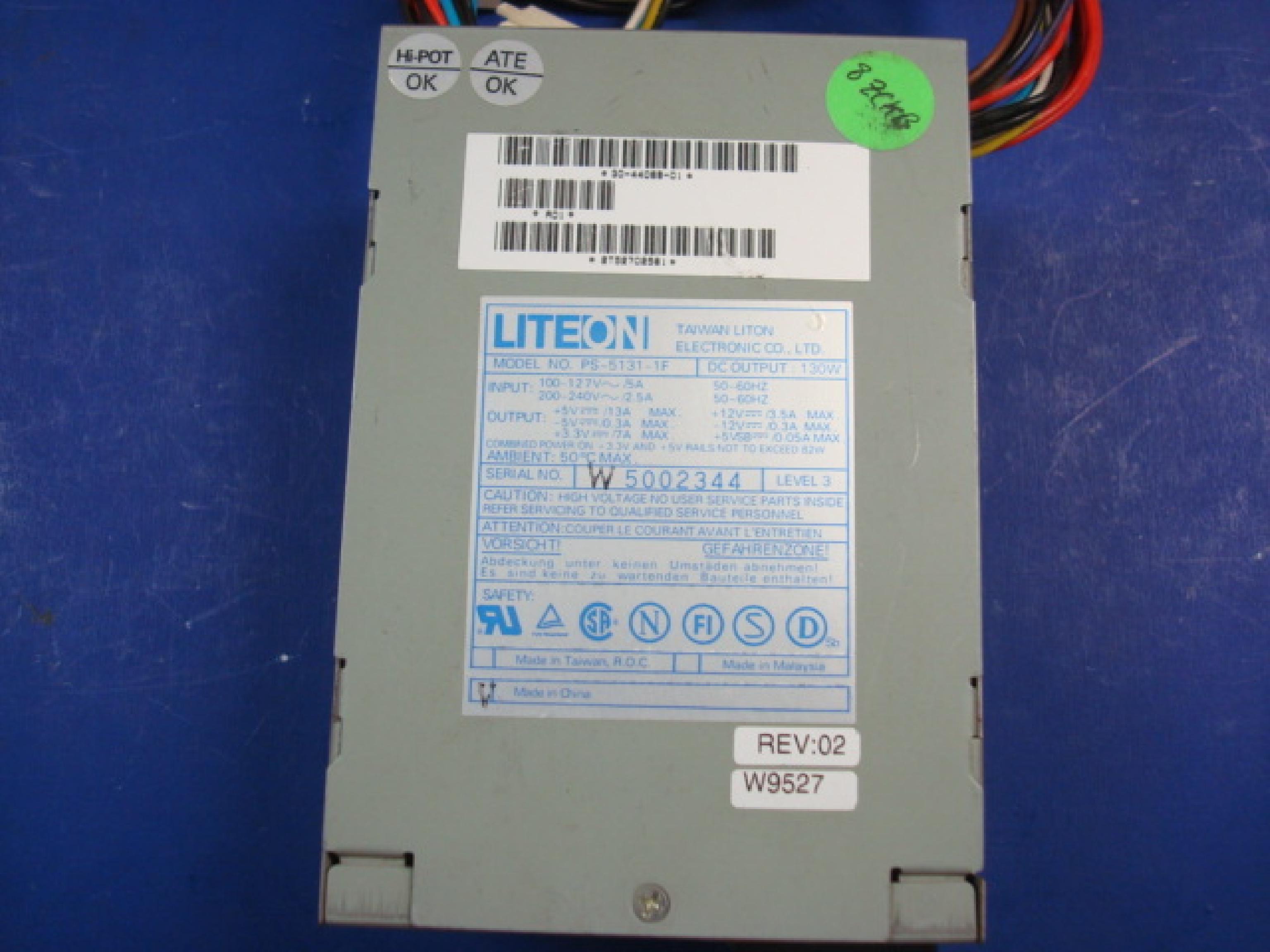 LITEON PS-5131-1F DEFECTIVE 130W AT POWER SUPPLY