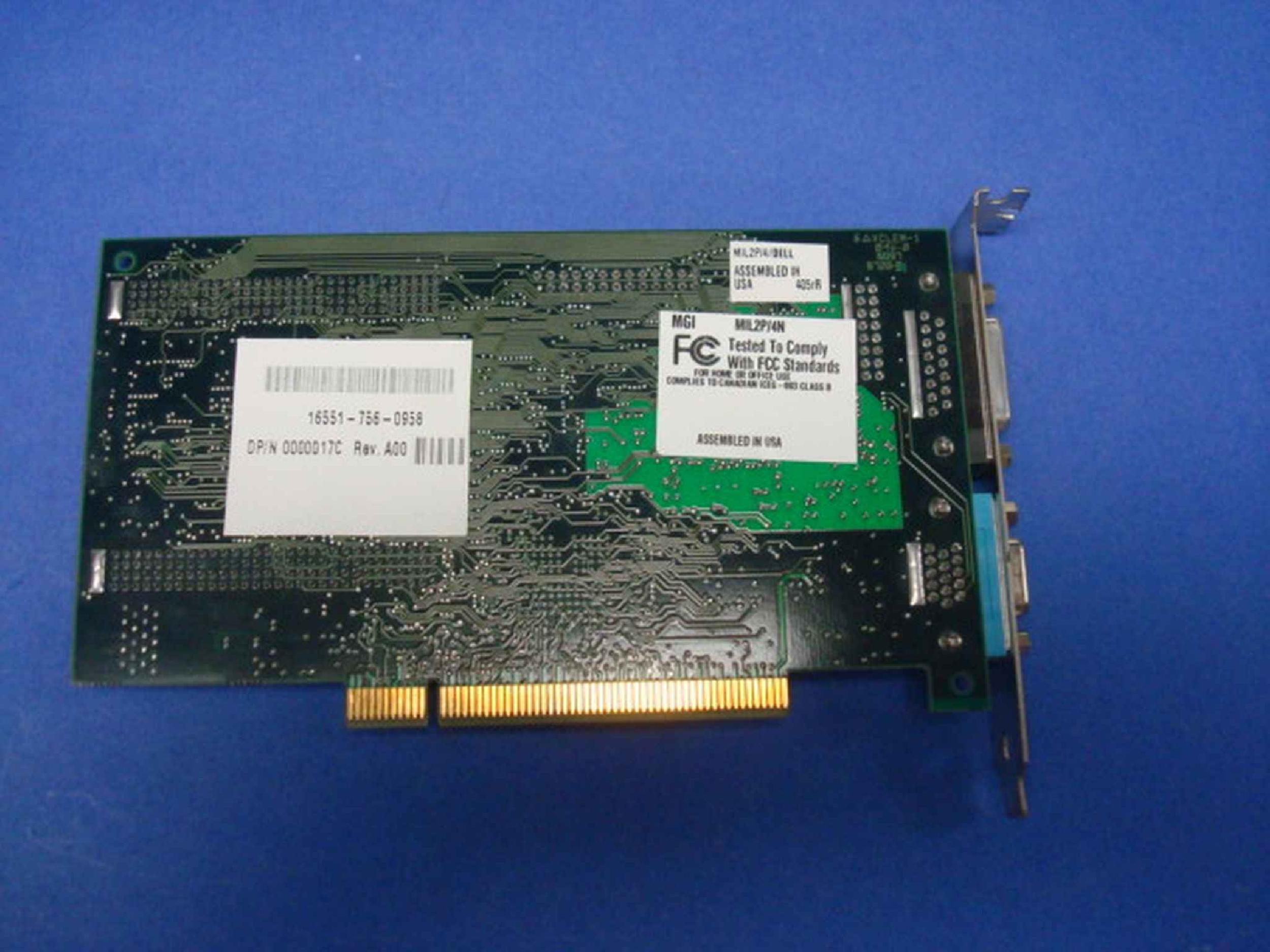 MATROX MIL2P/4/DELL3 COMPATIBLE ONLY IN STOCK PCI MGA-2164WP-C