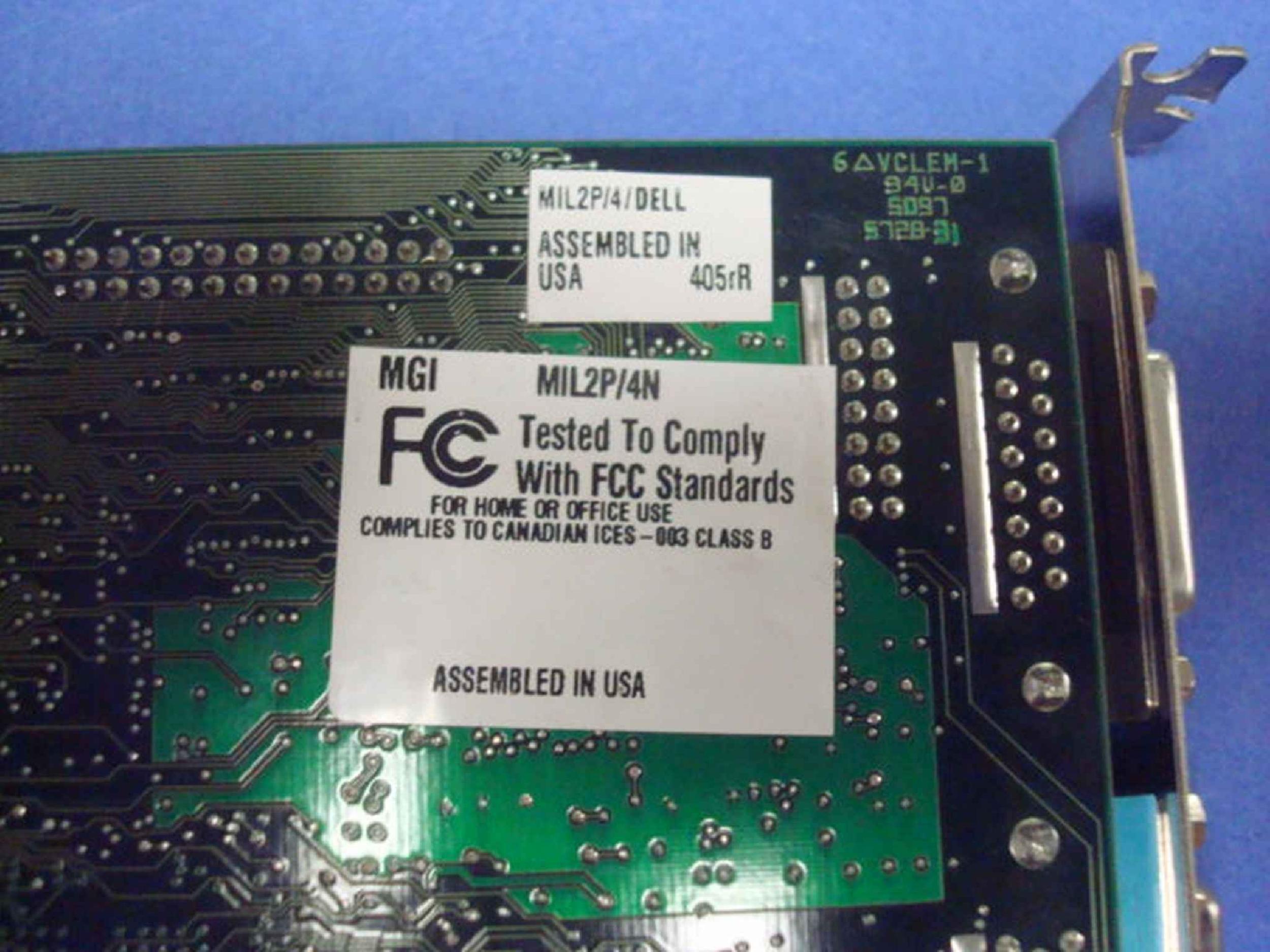 MATROX MIL2P/4/DELL3 COMPATIBLE ONLY IN STOCK PCI MGA-2164WP-C