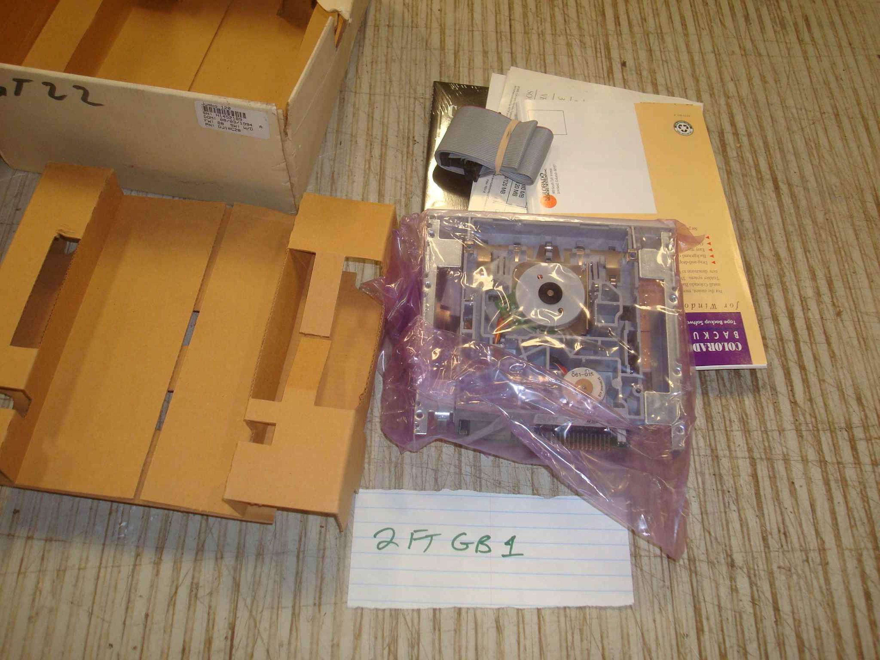 COLORADO MEMORY SYSTEMS / CMS / HP / HEWLETT PACKARD DJ 120MB DJ TAPE DRIVE FLOPPY CONTROLLER BASED