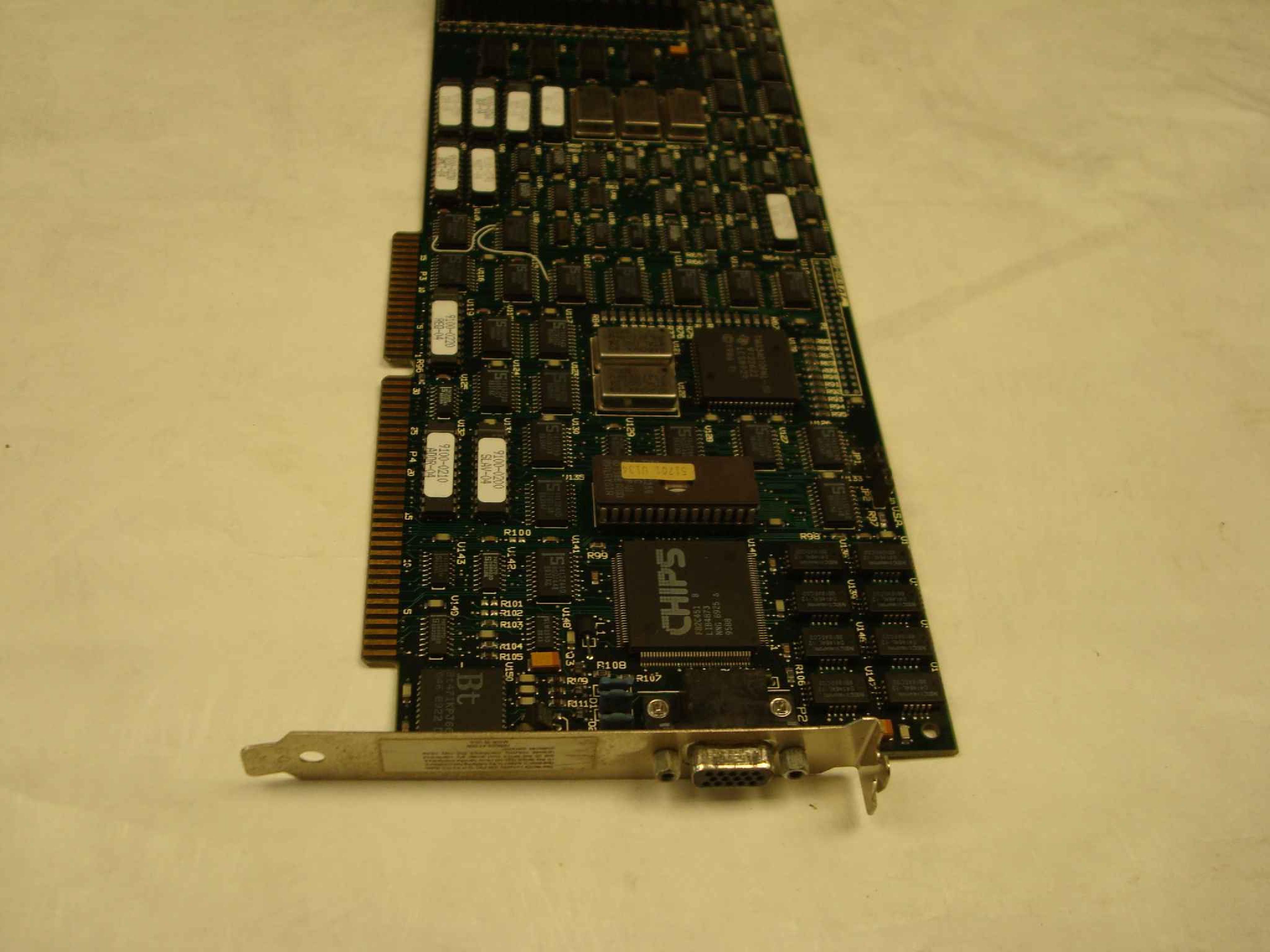 CHIPS AND TECHNOLOGIES 9800-0030 16BIT ISA VGA CARD CHIPS F82C451