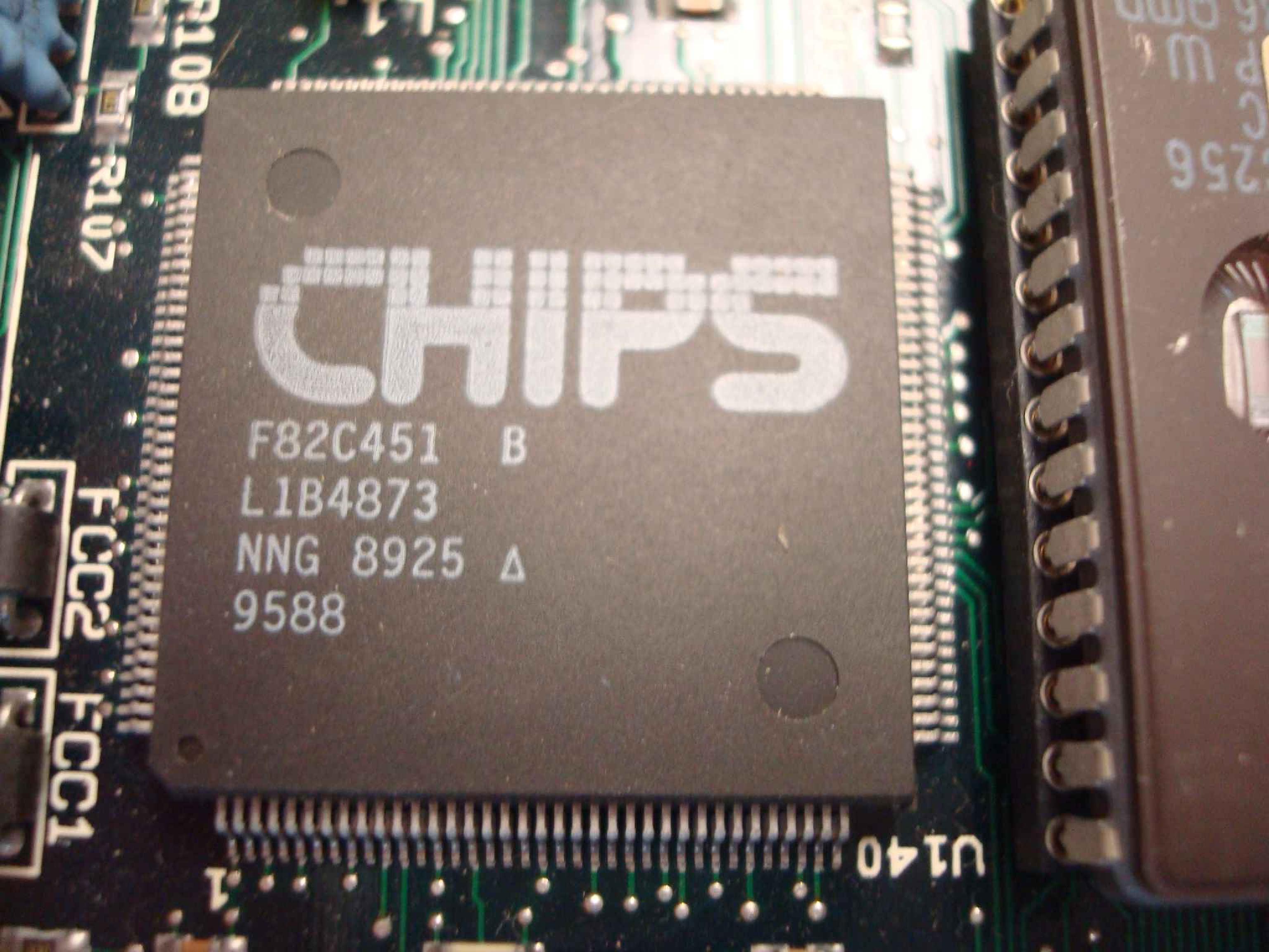 CHIPS AND TECHNOLOGIES 9800-0030 16BIT ISA VGA CARD CHIPS F82C451