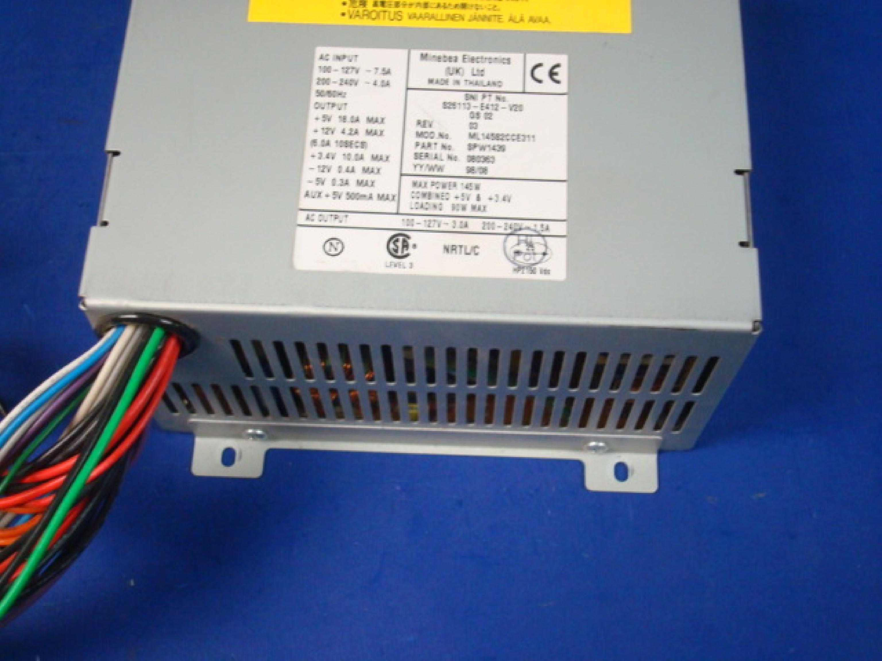 FUJITSU S26113-E412-V20 145W ATX POWER SUPPLY