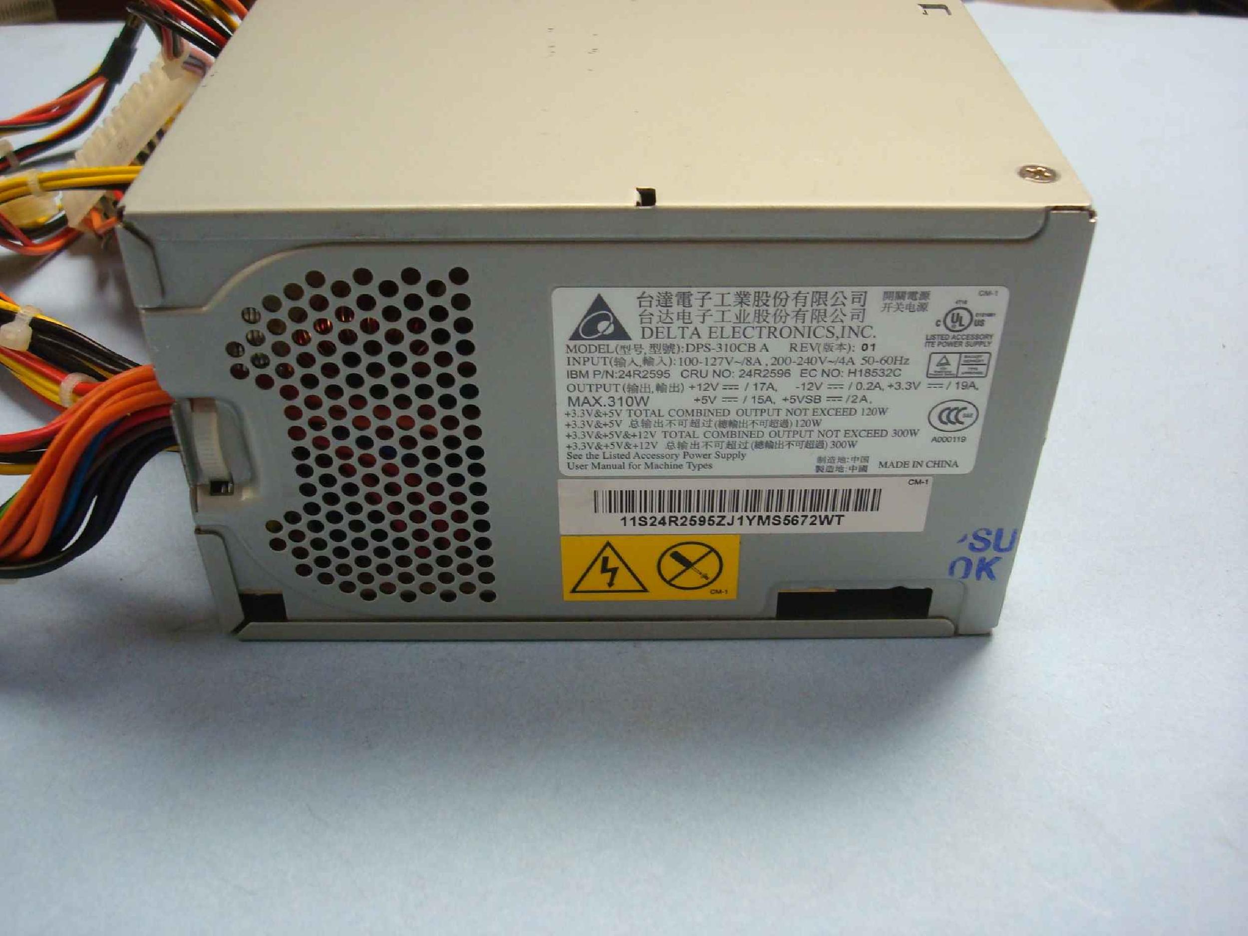DELTA ELECTRONICS DPS-310CBA 310 WATT POWER SUPPLY FOR THINKCENTRE