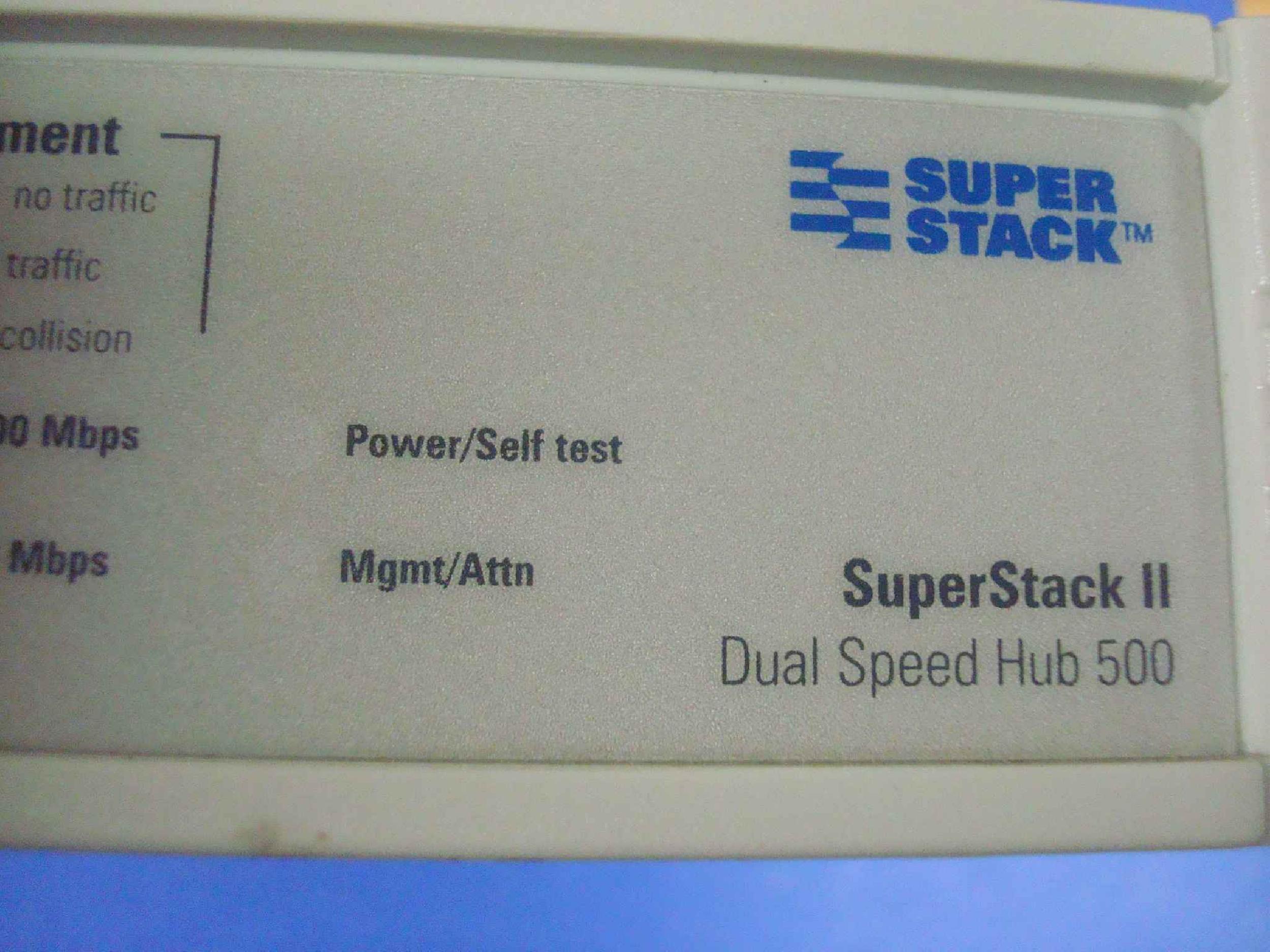 3COM / HP / HEWLETT PACKARD 1661-110-000-8.01 SUPERSTACK II, DUAL SPEED HUB 500, DSHUB500 24 PORT ETHERNET 10/100