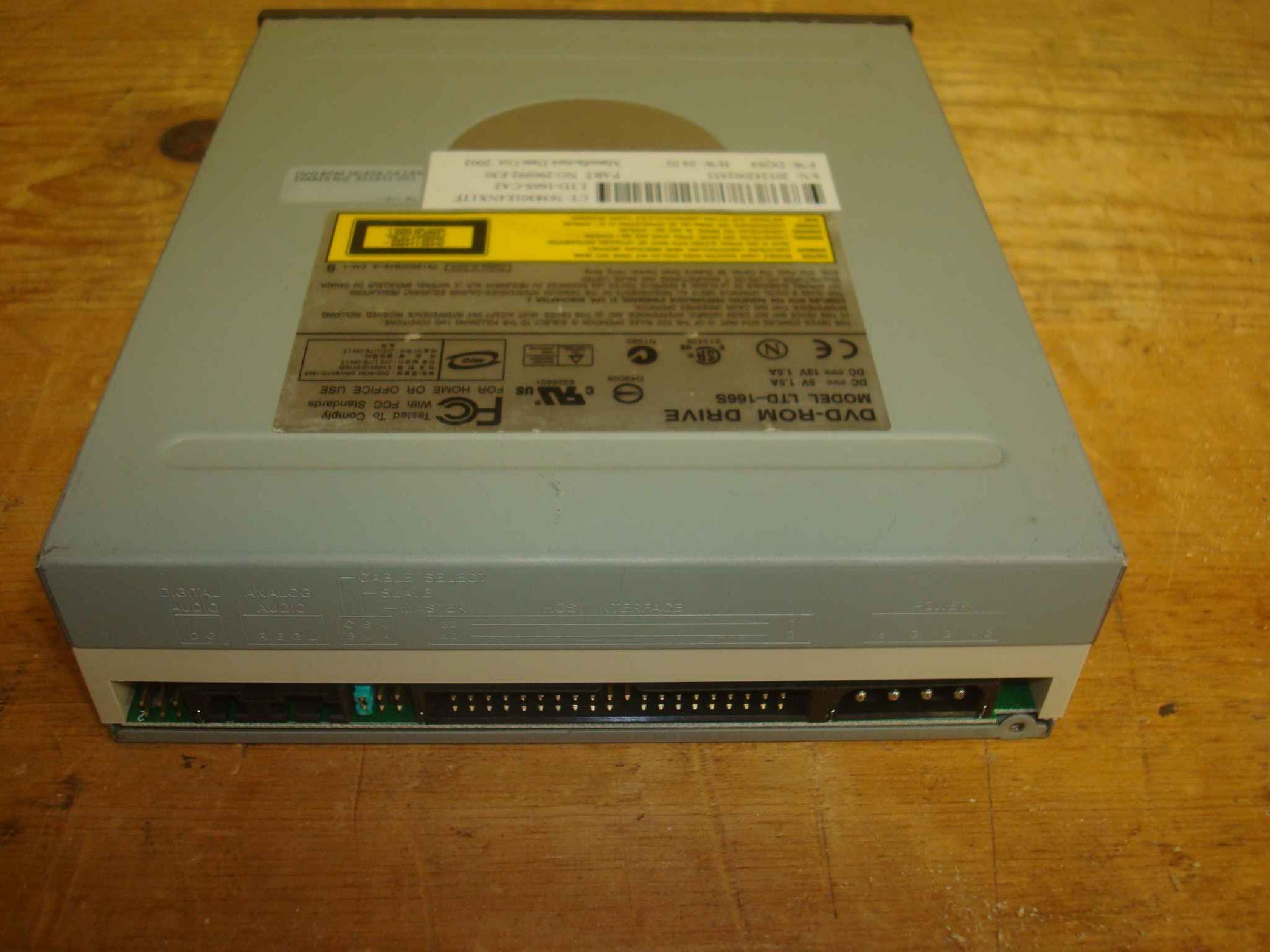 COMPAQ / HEWLETT PACKARD / HP 290992-E30 CLONE 16X DVD DRIVE IDE BLACK BEZEL