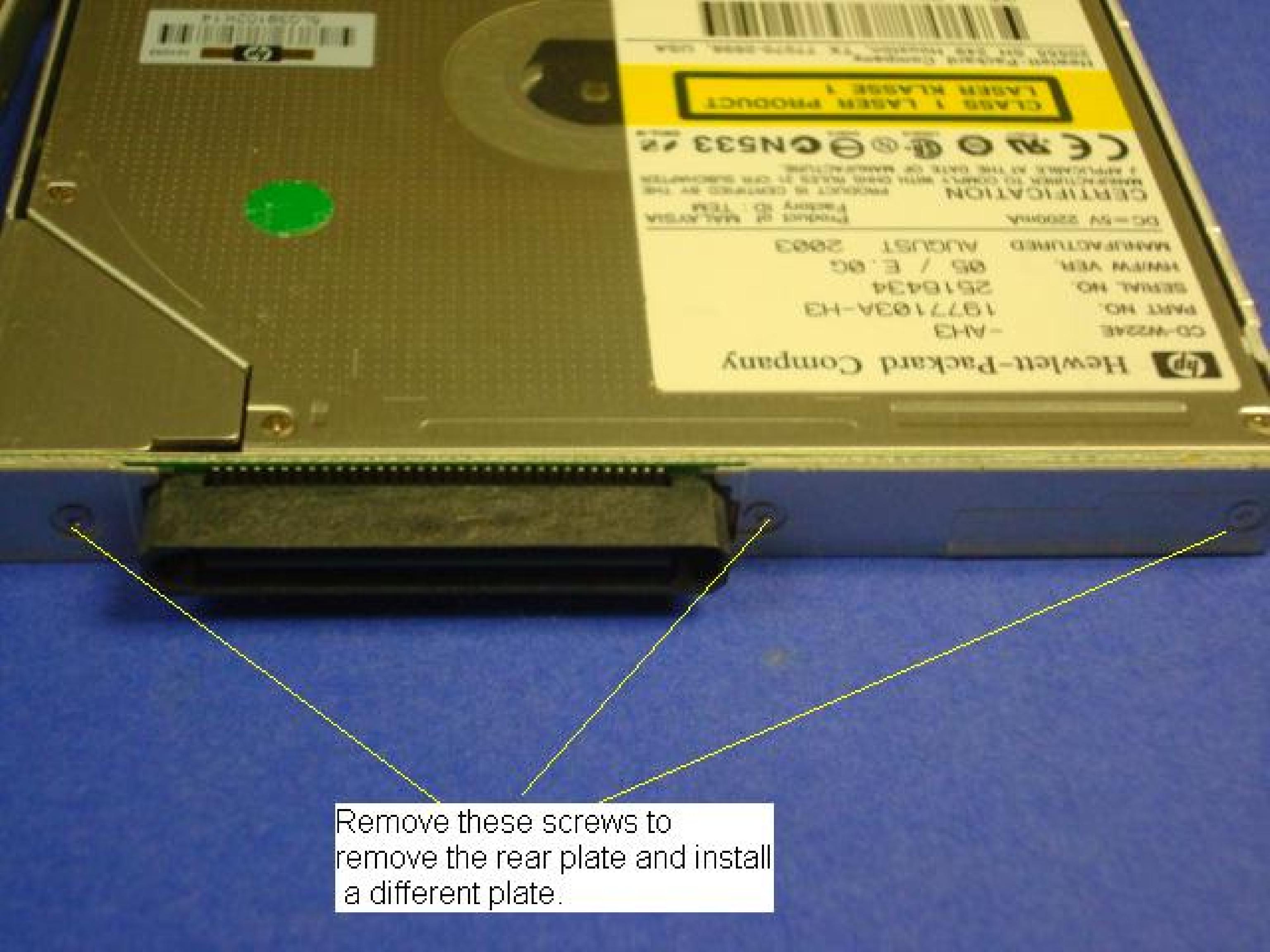 HEWLETT PACKARD / COMPAQ / HEWLETT PACKARD / HP 153992-001 CDRW DRIVE BLACK SLIMLINE FOR NOTEBOOK CD-R/RW BEZEL