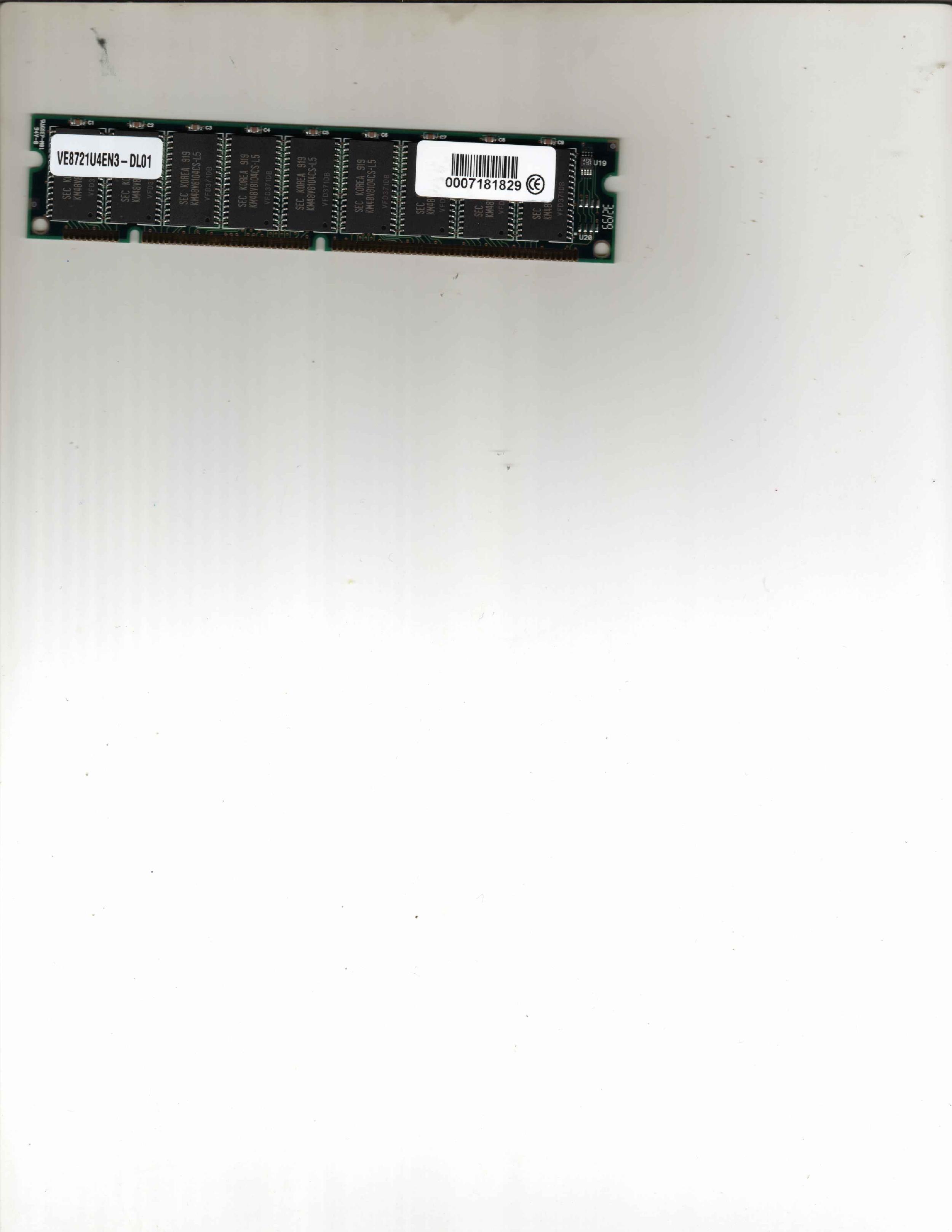 DELL 9961E 64MB 60NSEC ECC MEMORY EDO