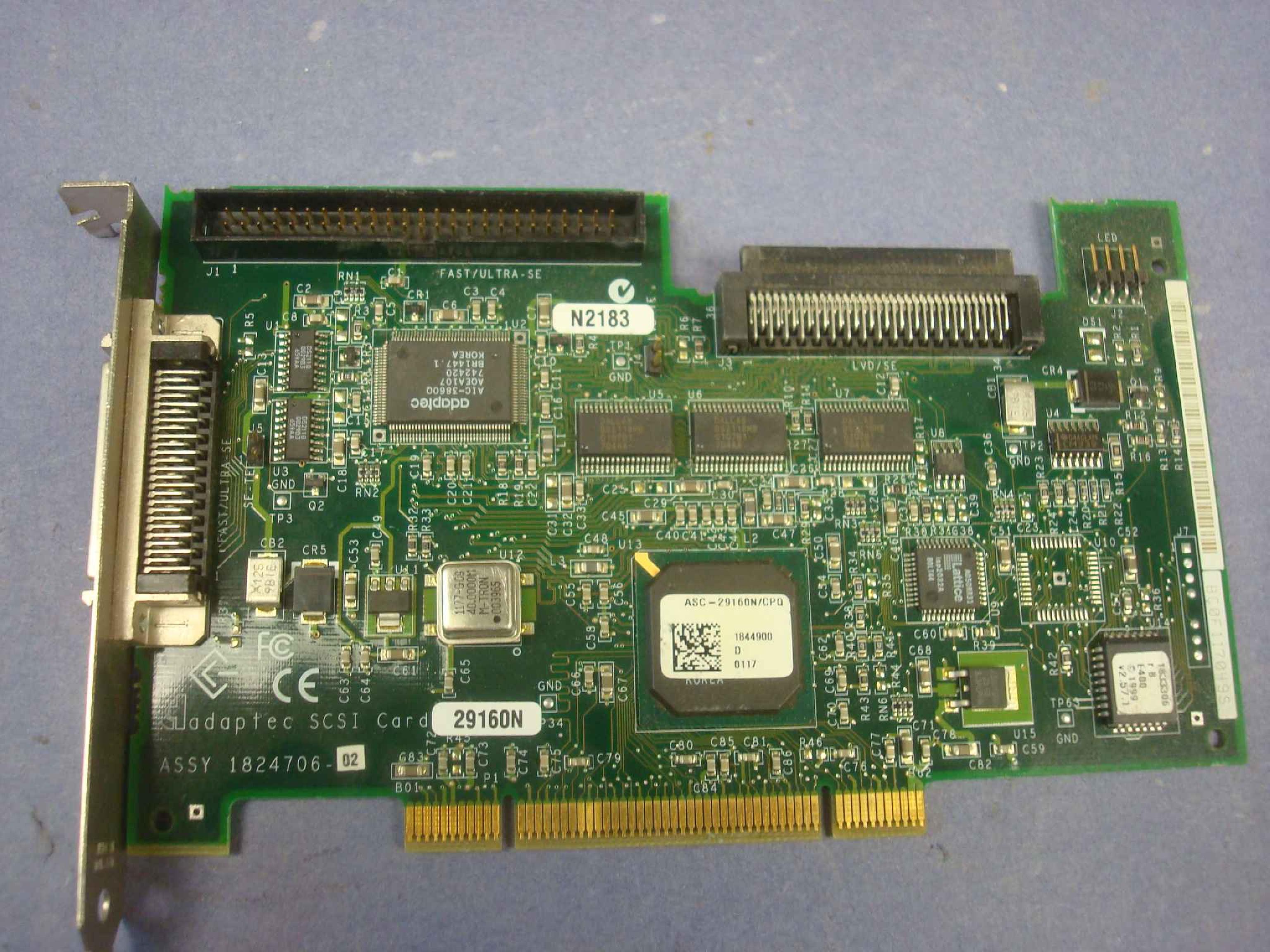 COMPAQ / HEWLETT PACKARD / HP 158364-001 PCI SCSI CONTROLLER ULTRA160