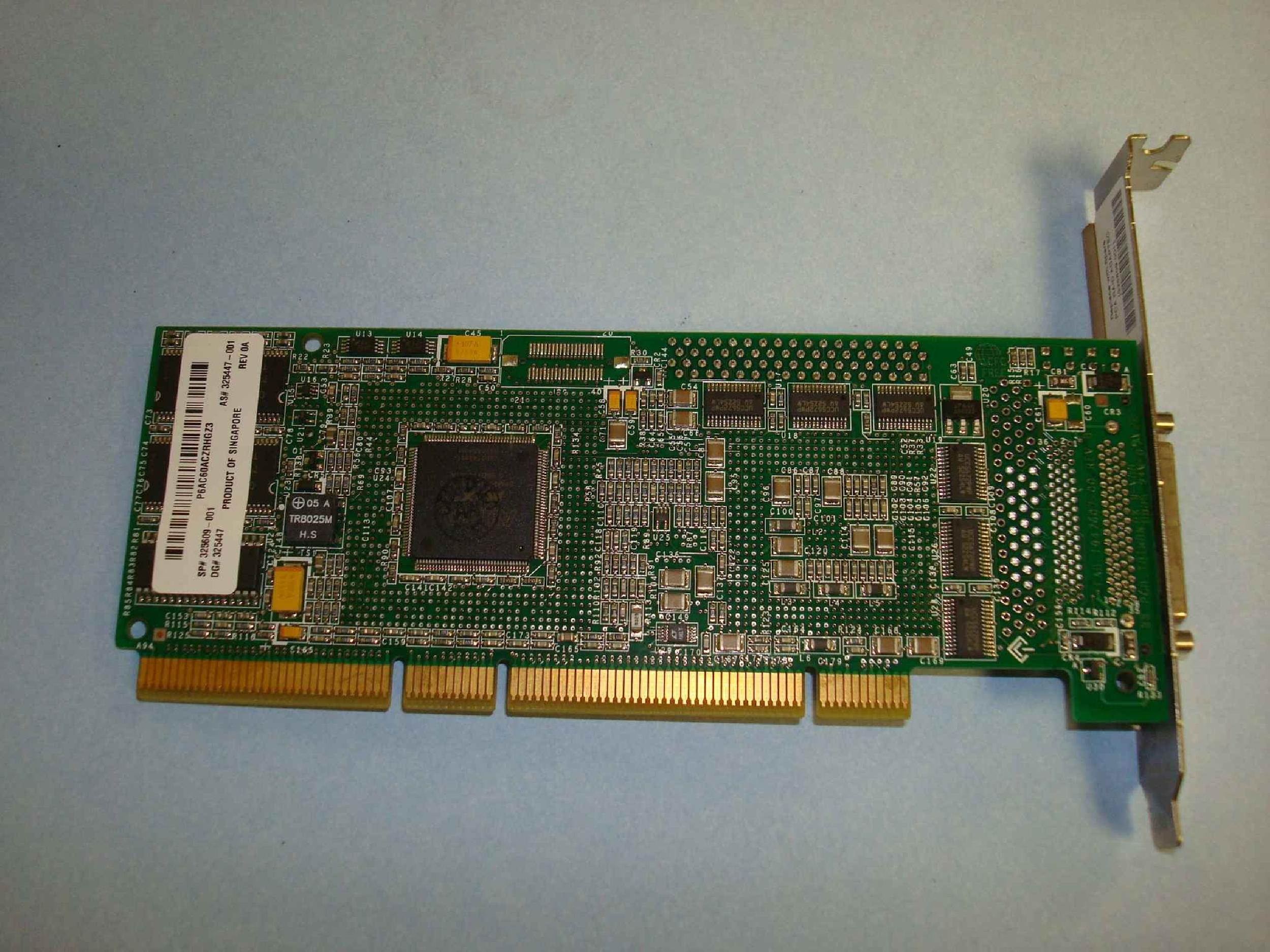 COMPAQ / HEWLETT PACKARD / HP 325609-001 64 BIT PCI ULTRA 320 SCSI CONTROLLER SINGLE CHANNEL
