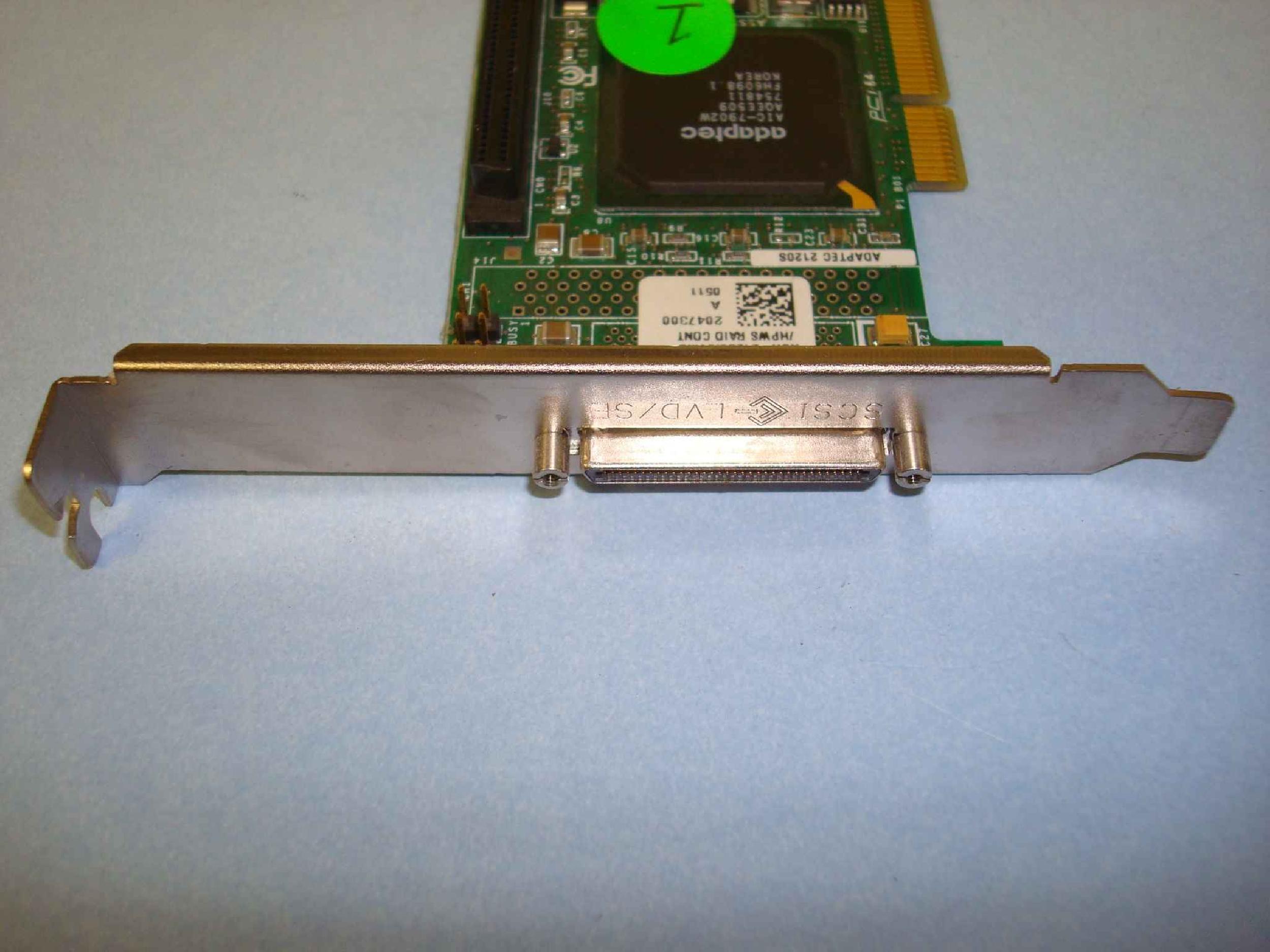 COMPAQ / HEWLETT PACKARD / HP 325609-001 64 BIT PCI ULTRA 320 SCSI CONTROLLER SINGLE CHANNEL