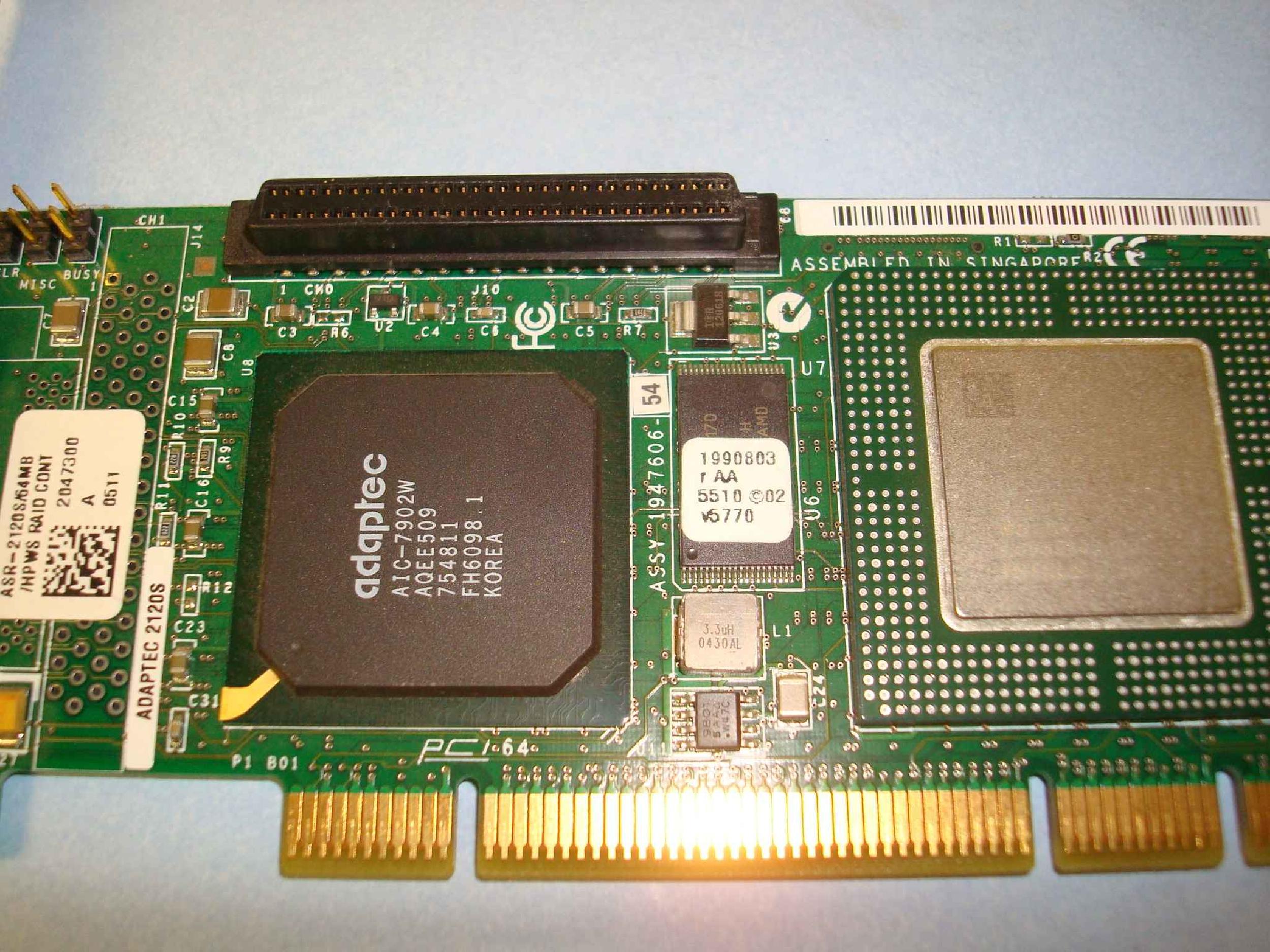 COMPAQ / HEWLETT PACKARD / HP 325447-001 64 BIT PCI ULTRA 320 SCSI CONTROLLER SINGLE CHANNEL