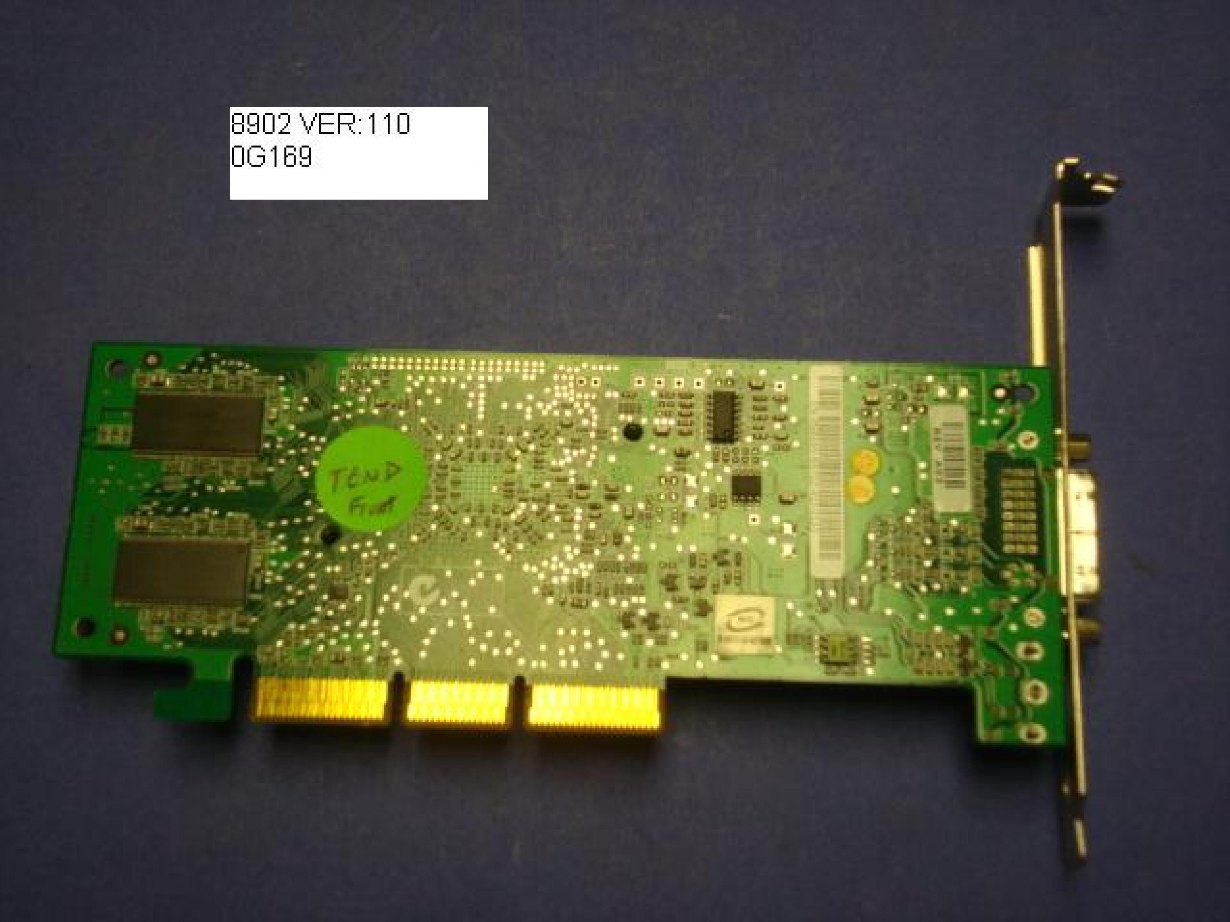 GATEWAY 2000 N11071 32MB AGP CARD NVIDIA GFORCE2MX 200