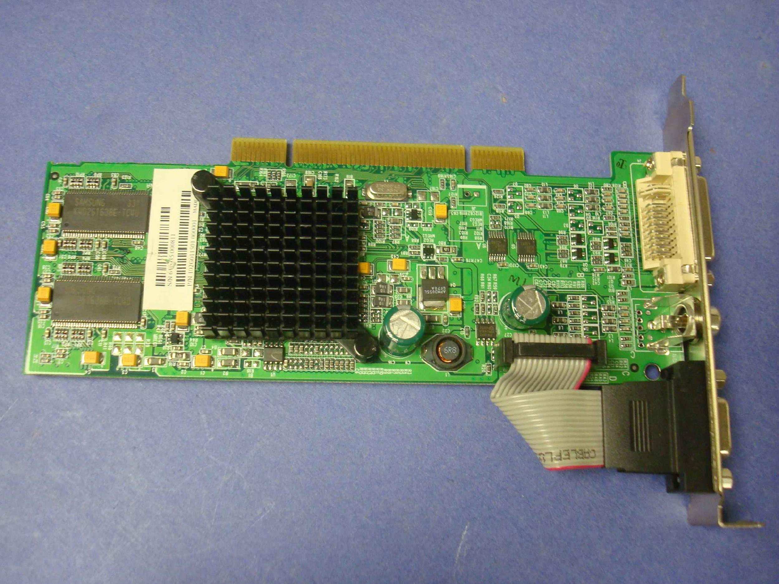ATI 102G012400 PCI VIDEO CARD WITH VGA DVI AND COMPOSITE TV OUT