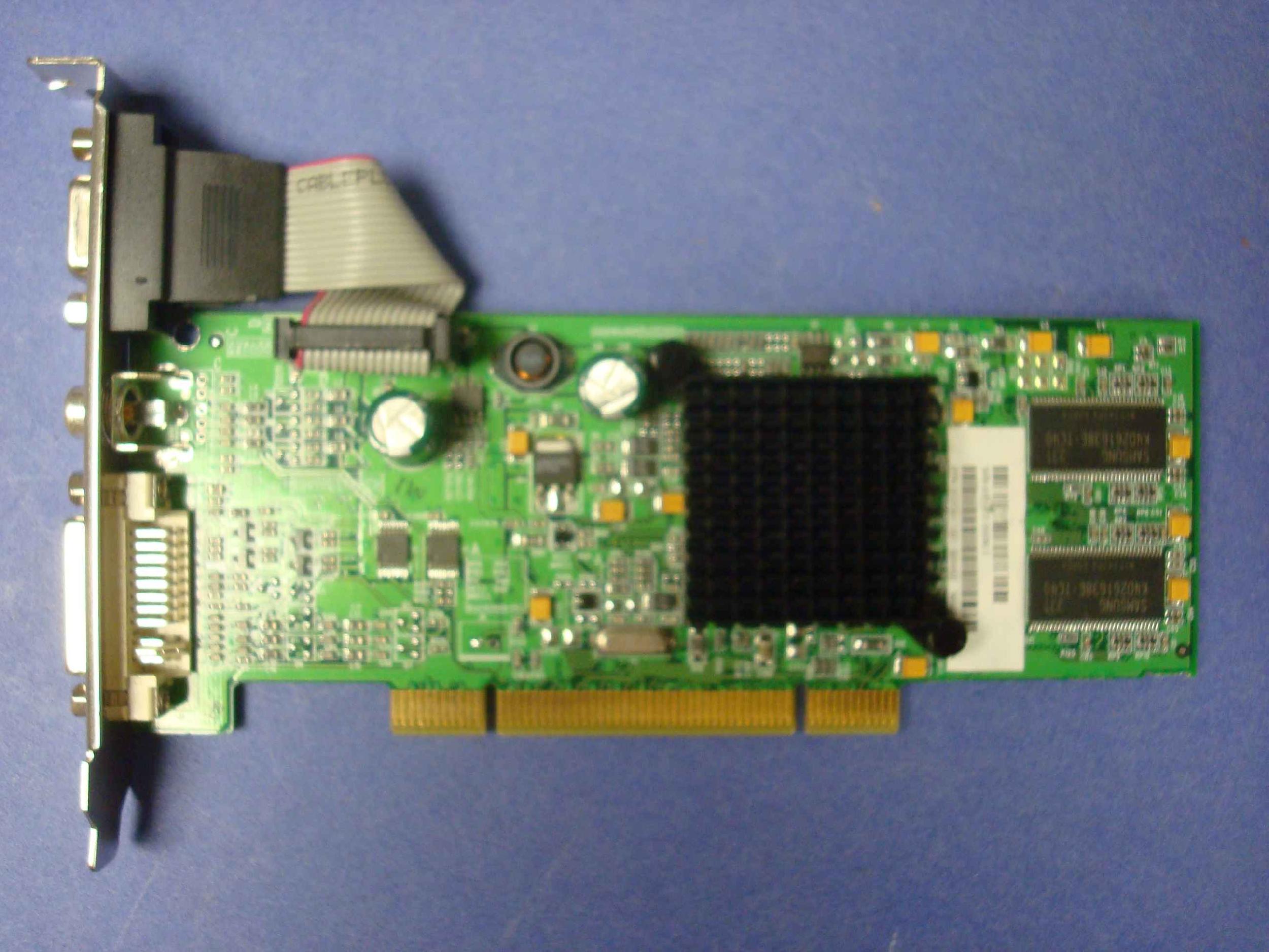 ATI 102G012400 PCI VIDEO CARD WITH VGA DVI AND COMPOSITE TV OUT