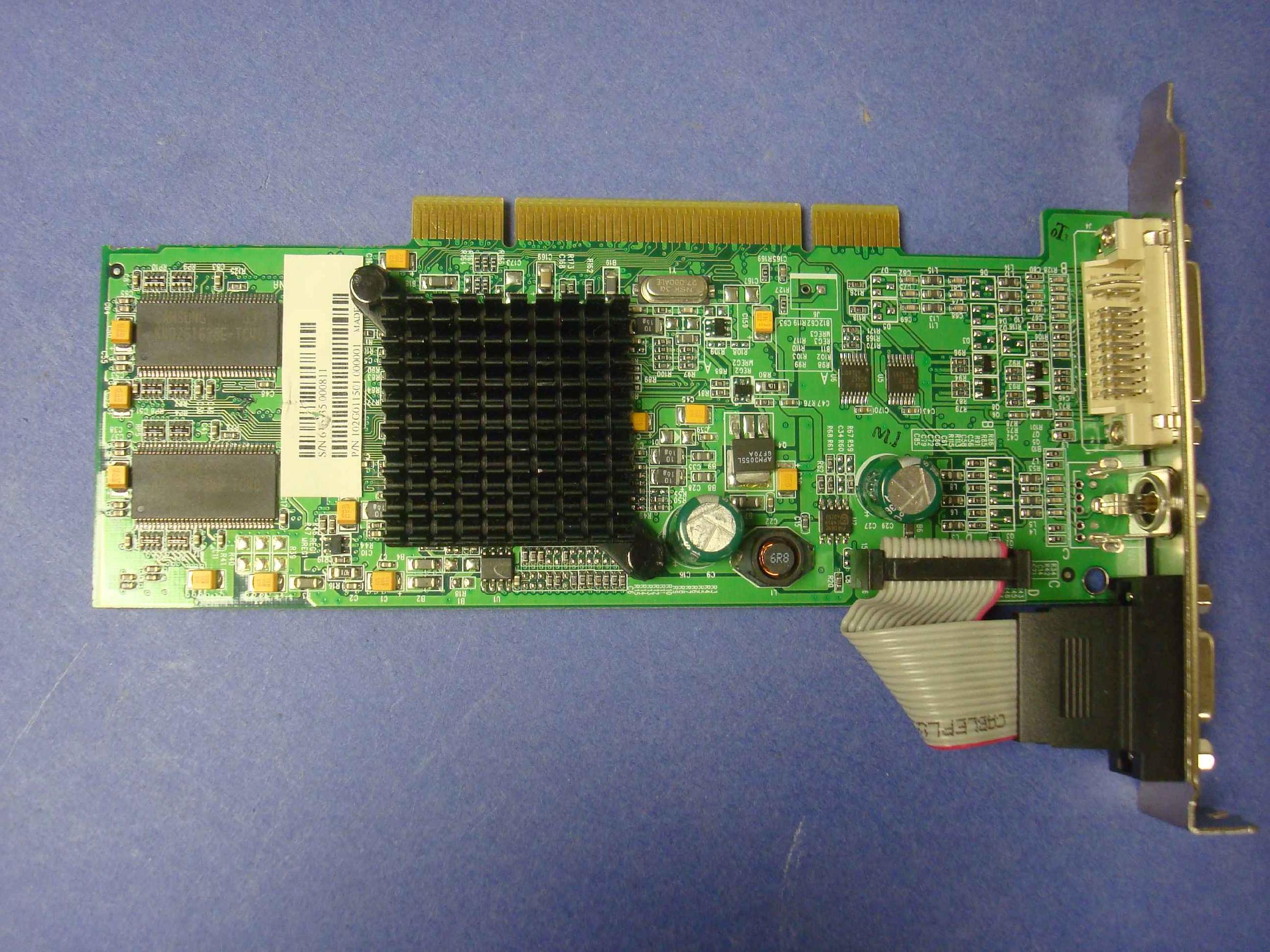 ATI R1996 PCI VIDEO CARD WITH VGA DVI AND COMPOSITE TV OUT