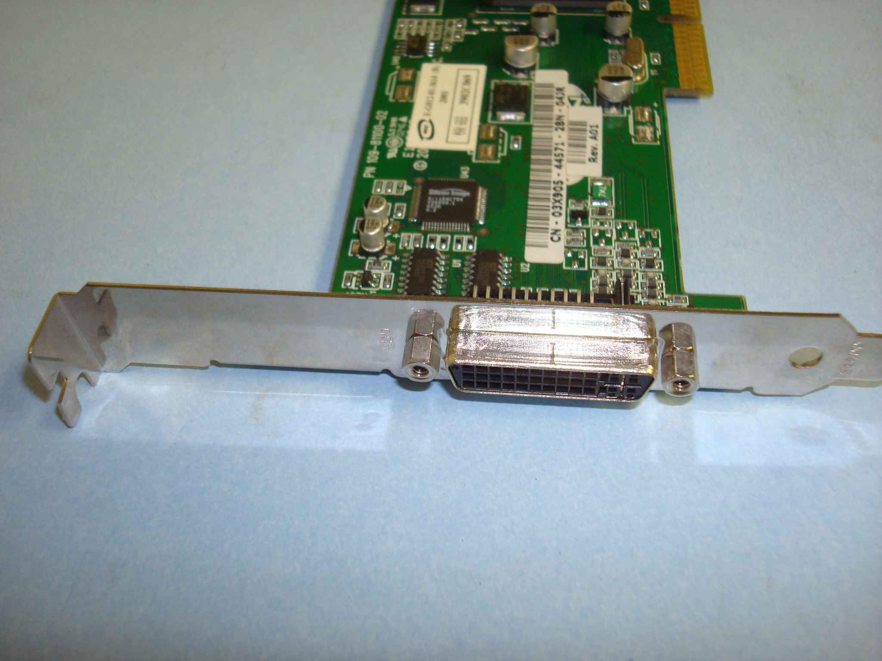 DELL / ATI 03X905 RAGE 128 32MB AGP VIDEO CARD DVI CONNECTOR