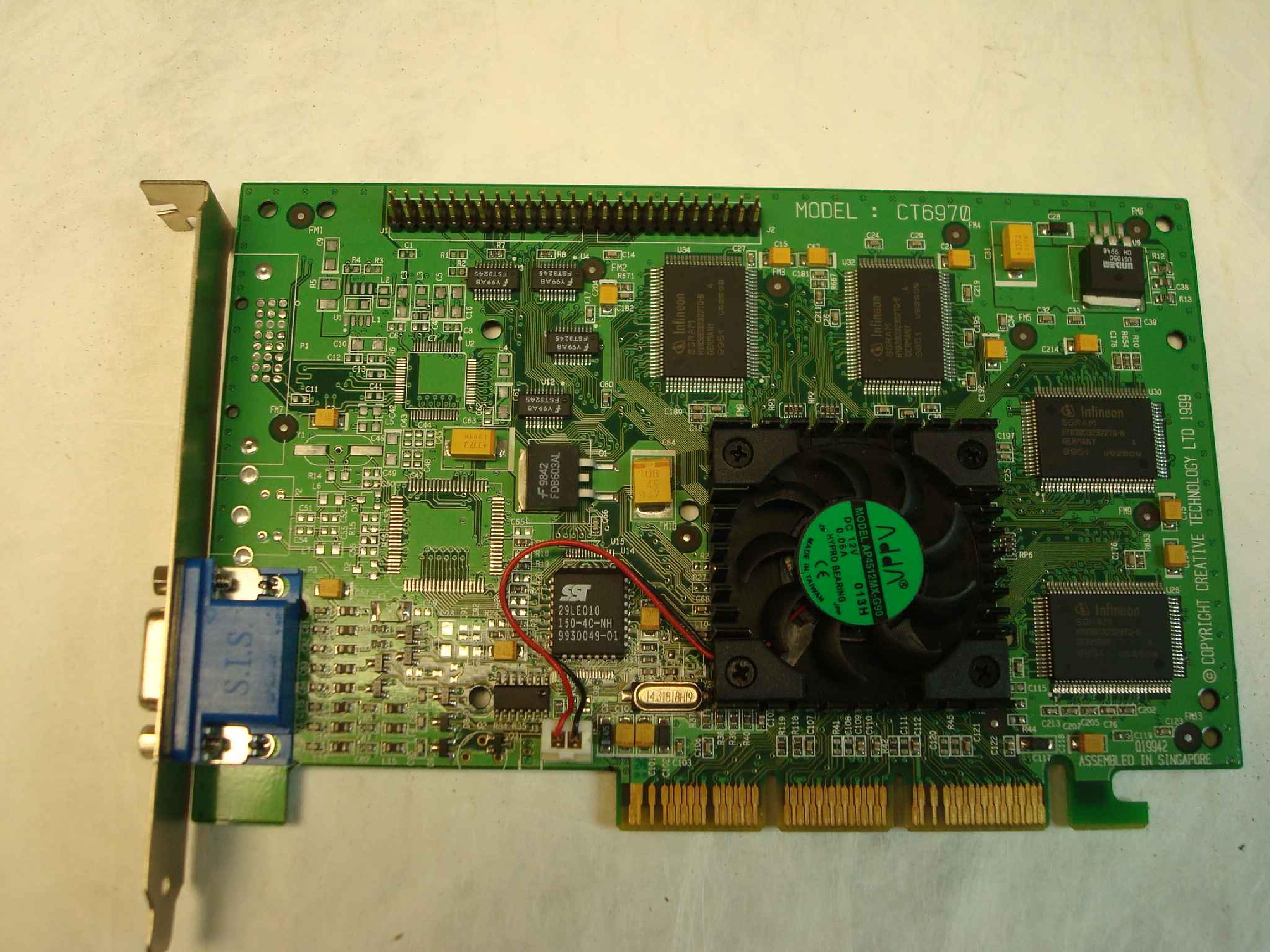 CREATIVE LABS CT6970 AGP VIDEO CARD