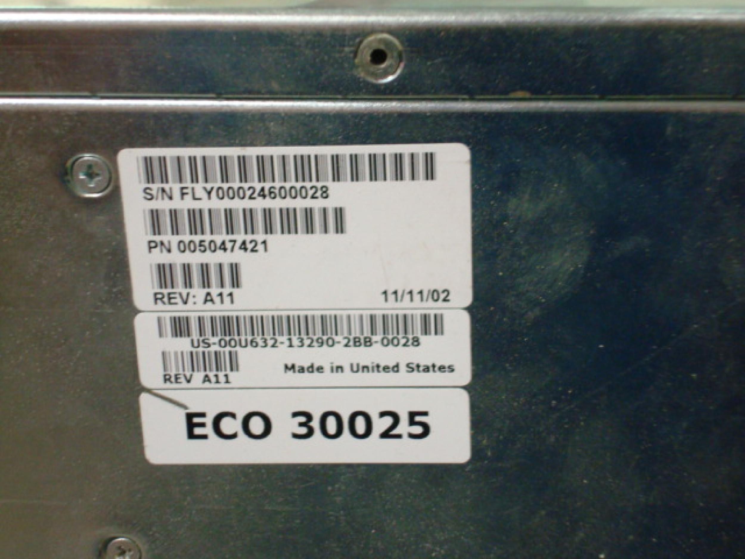 DELL 00U632 CX600 DISK ARRAY FRAME ENCLOSURE