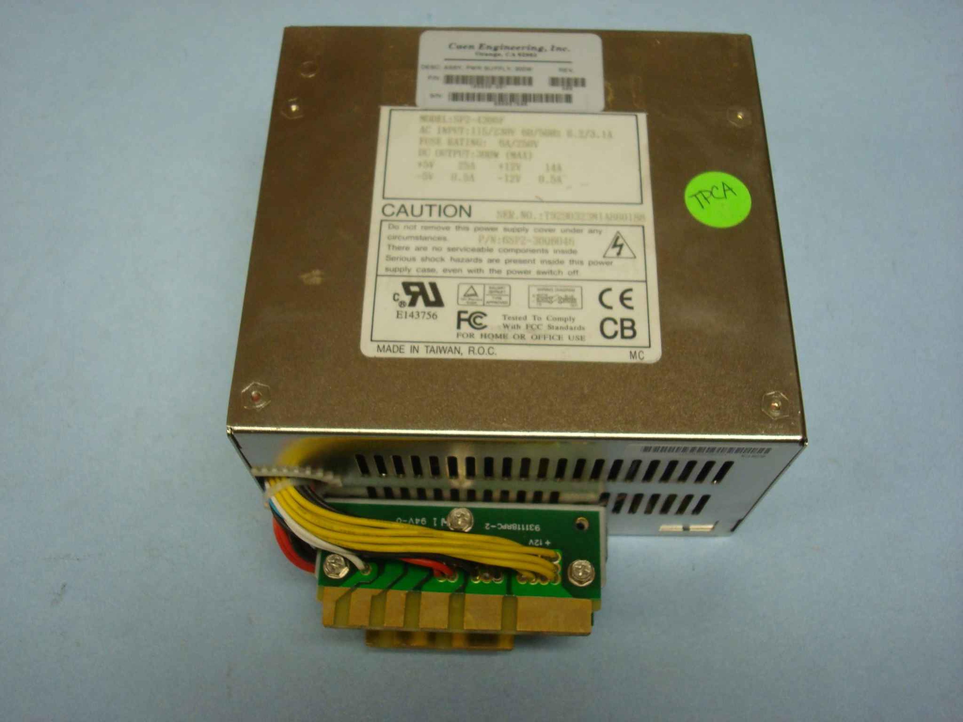 CAEN ENGINEERING M1A-860188 300W HOT SWAP POWER SUPPLY WITH CARD EDGE CONNECTORS