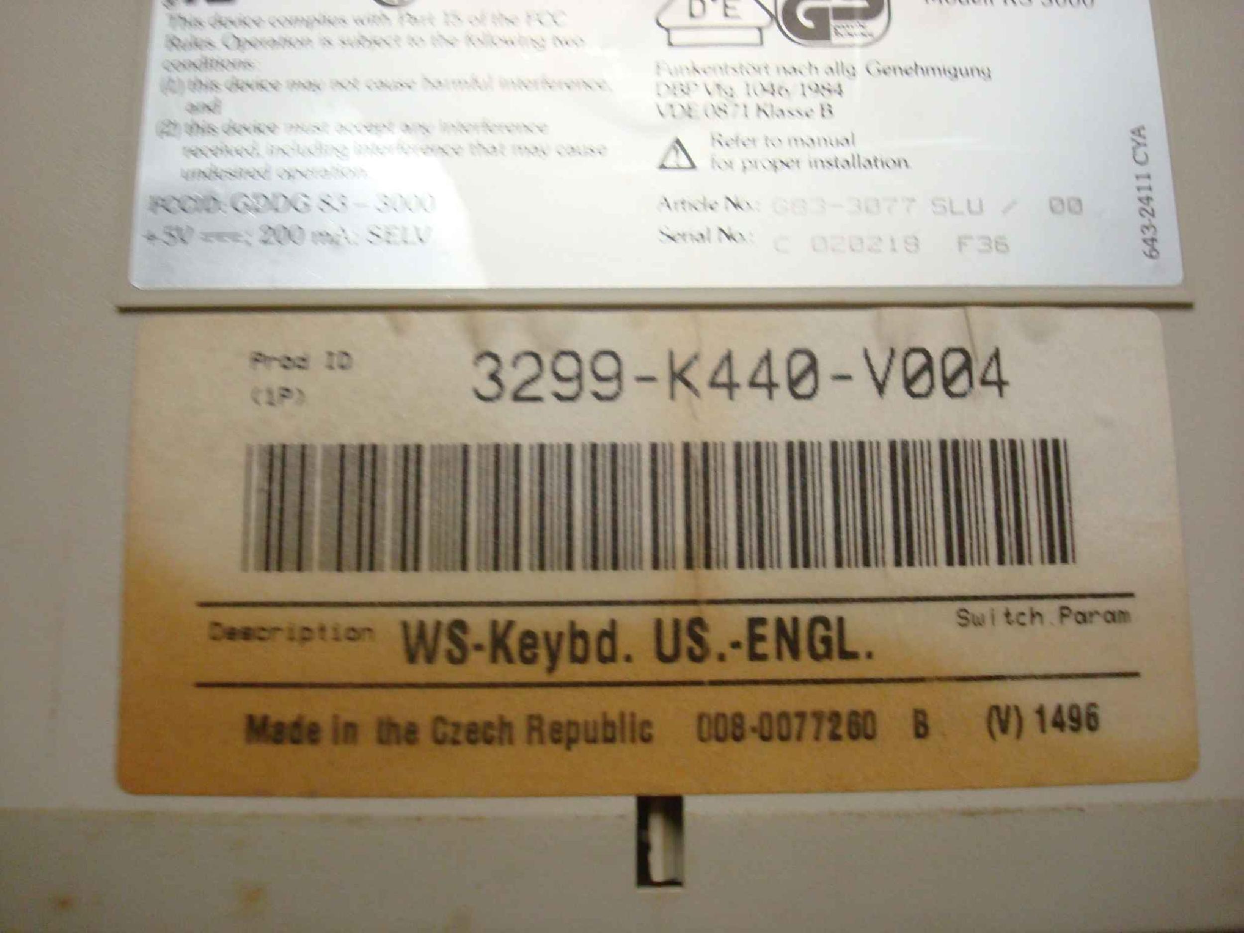 NCR H0150STD11217 KEYBOARD