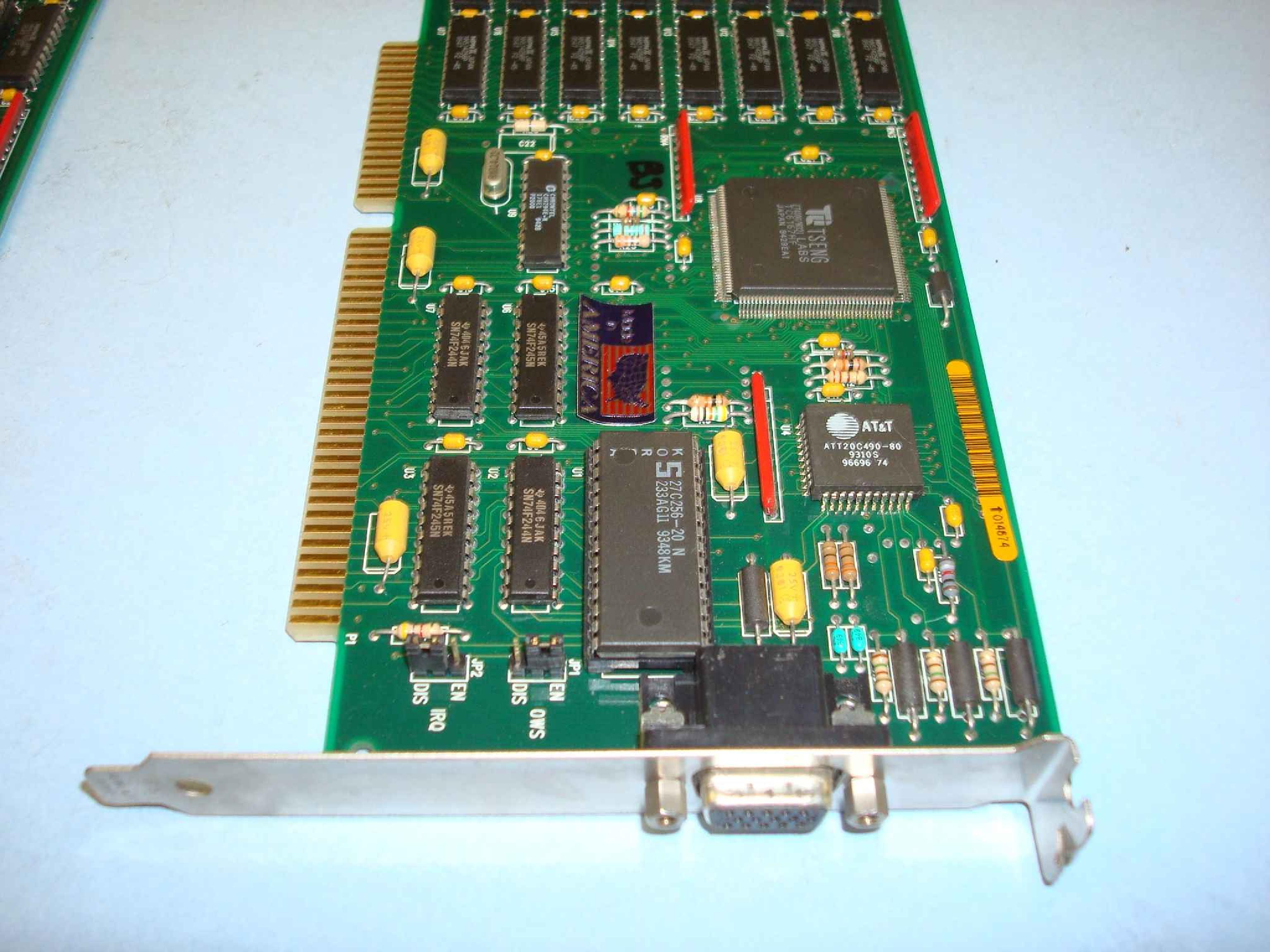 TSENG LABS 9228 ISA VIDEO CARD FOR PDR100: ET4000/W32I PROCESSOR