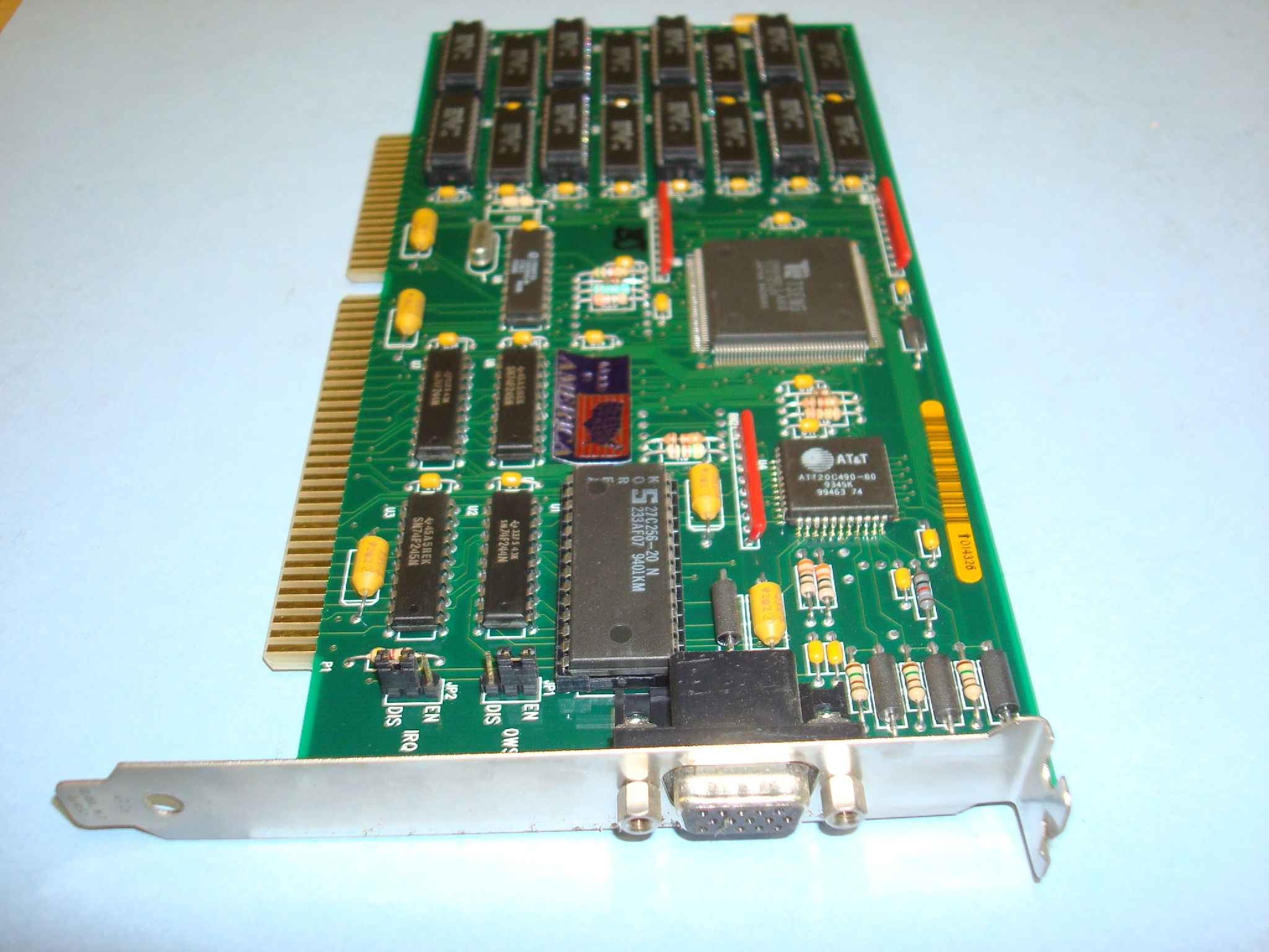 TSENG LABS 9228 ISA VIDEO CARD FOR PDR100: ET4000/W32I PROCESSOR