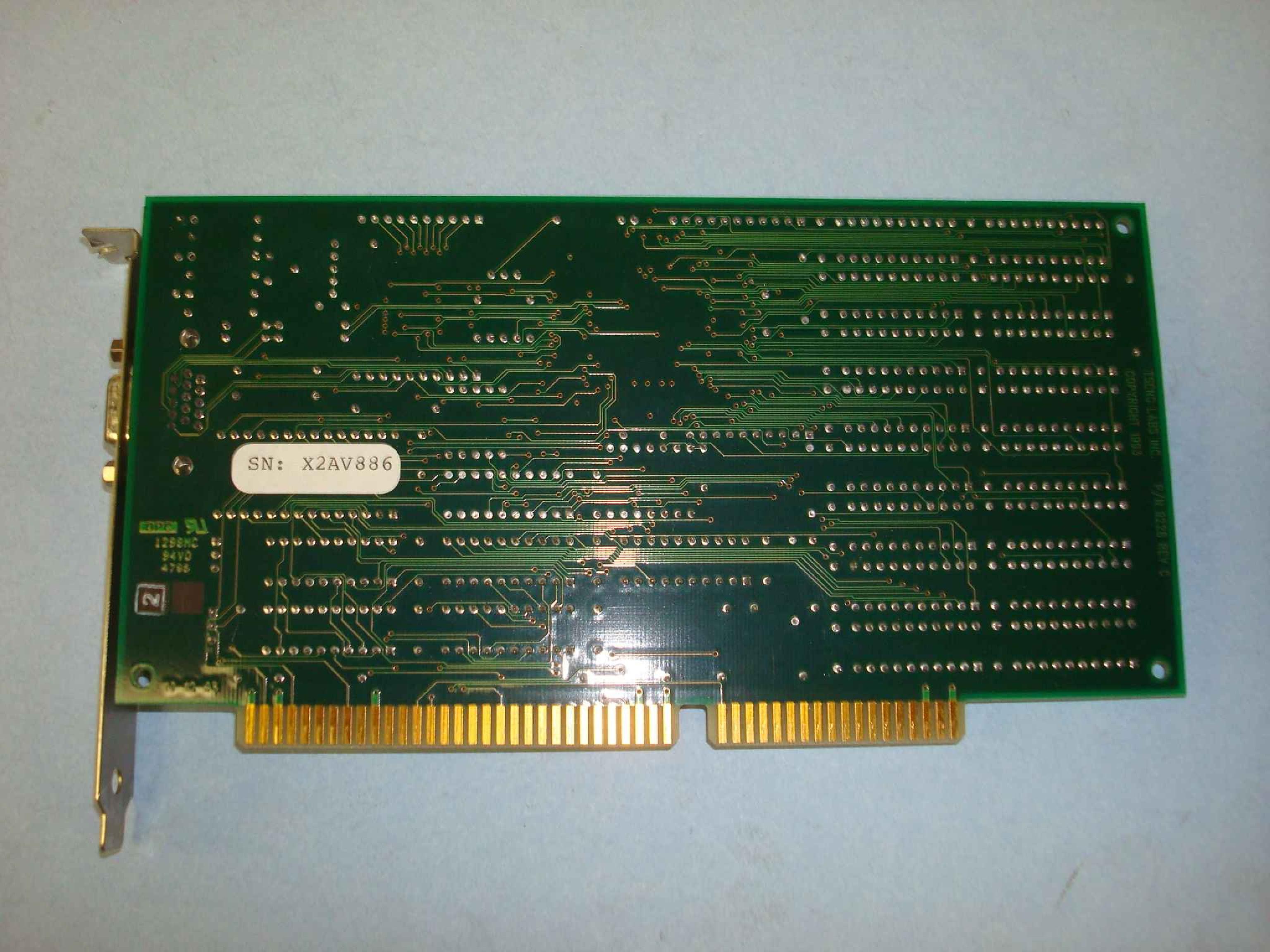 TSENG LABS 9228 ISA VIDEO CARD FOR PDR100: ET4000/W32I PROCESSOR