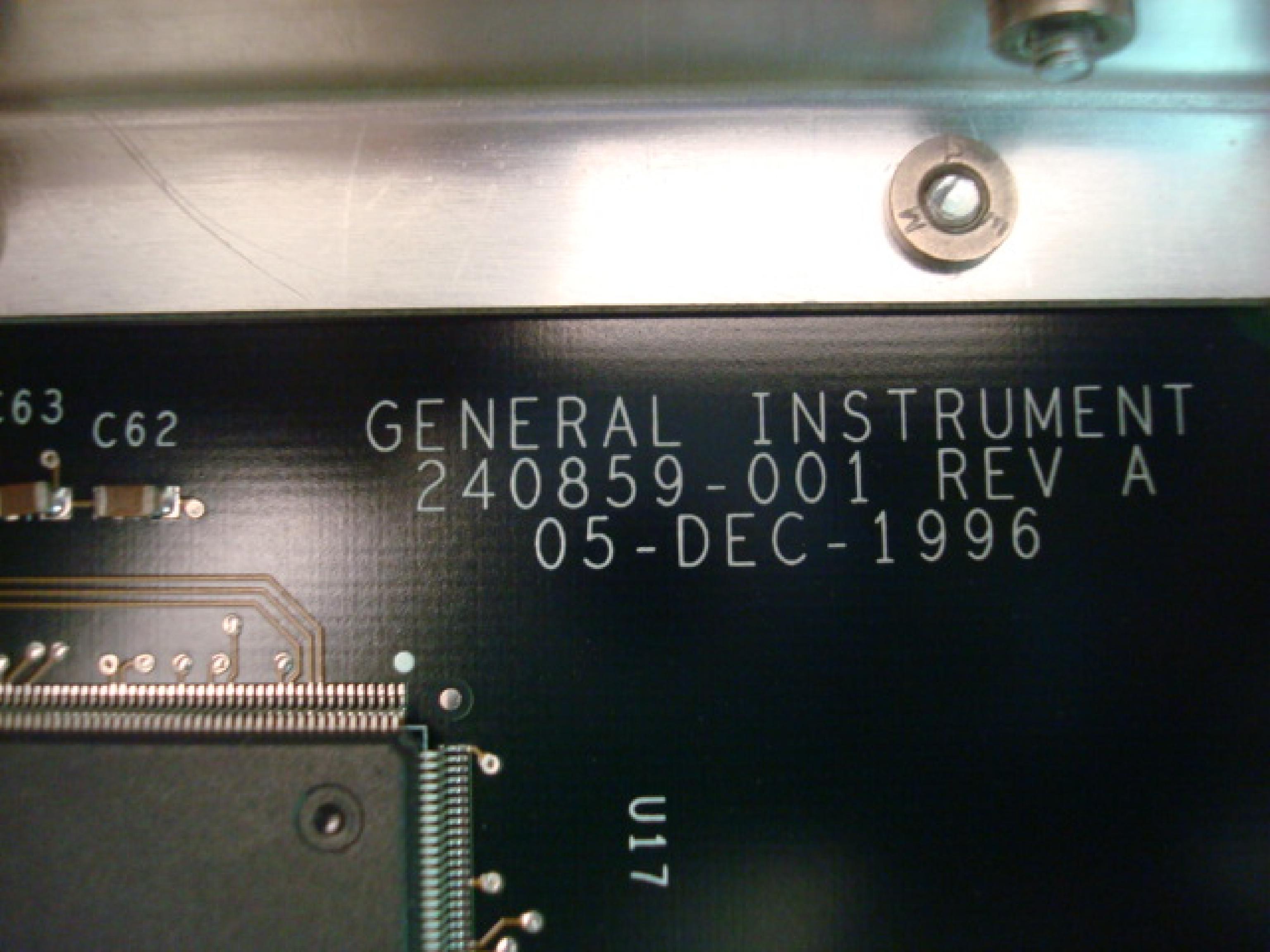 GENERAL INSTRUMENT RPD-1000 QPSK RETURN PATH DEMODULATOR / MULTIPLEXOR