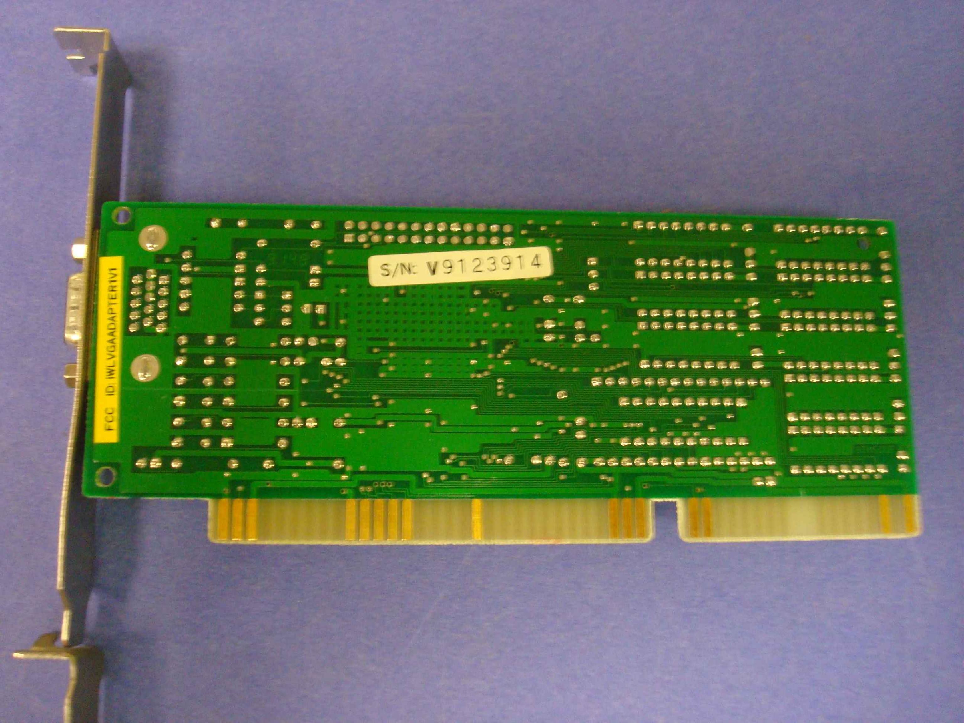 ACUMOS IWLVGAADATTER1 16BIT ISA VGA CARD 256K AVGA1