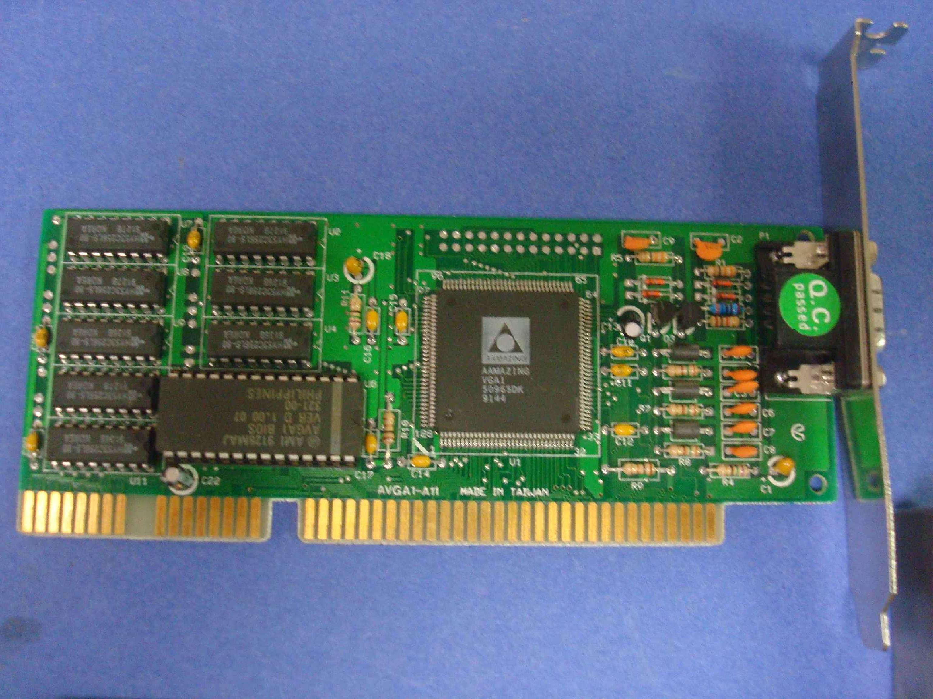 ACUMOS IWLVGAADATTER1 16BIT ISA VGA CARD 256K AVGA1