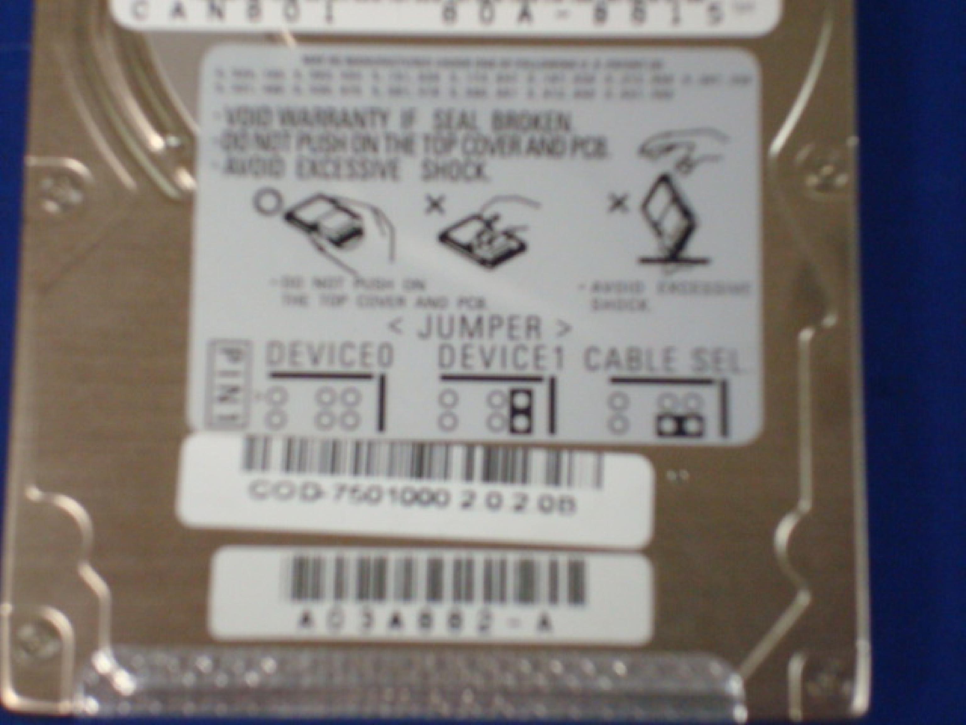 FUJITSU A0E-B815 3.2GB 2.5 INCH IDE DRIVE 9.5MM 4200RPM