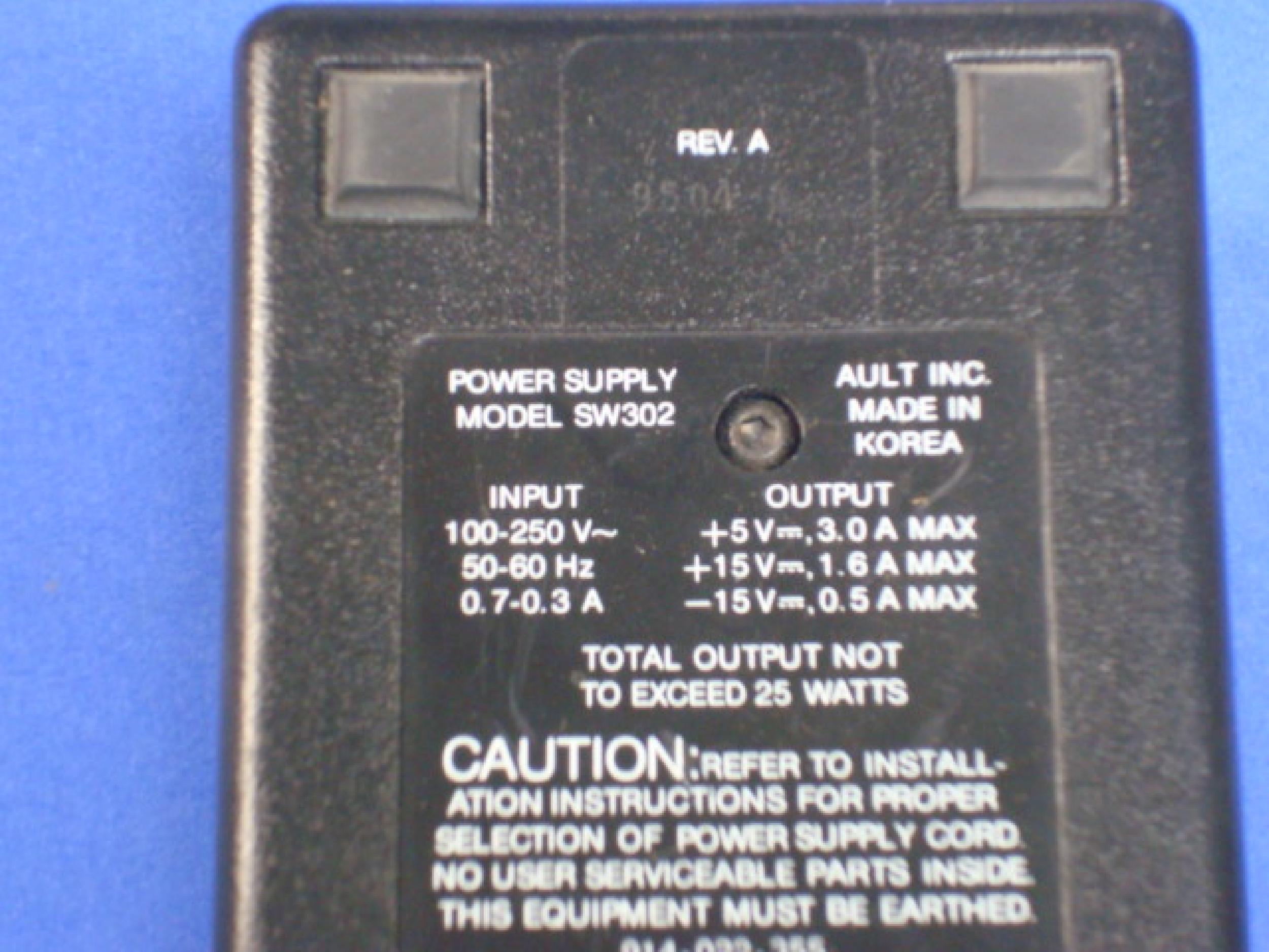 GENERIC SW302 AC ADAPTER 5VDC 3.0A, 15VDC 1.6A, 15VDC .5A, 6 FT CABLE WITH 5 PIN DIN CONNECTOR, DESKTOP STYLE